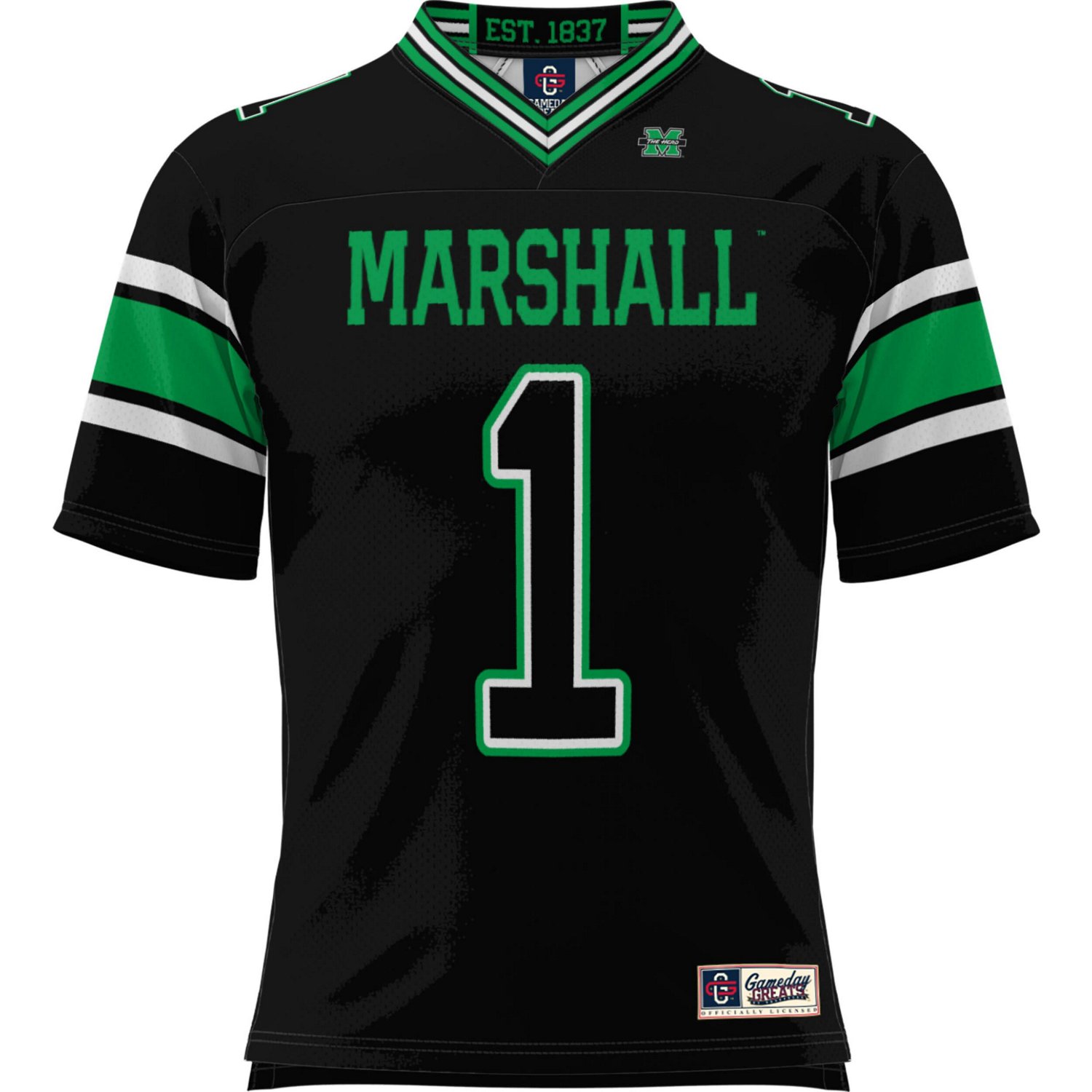 GameDay Greats 1 Marshall Thundering Herd Football Jersey - view number 2