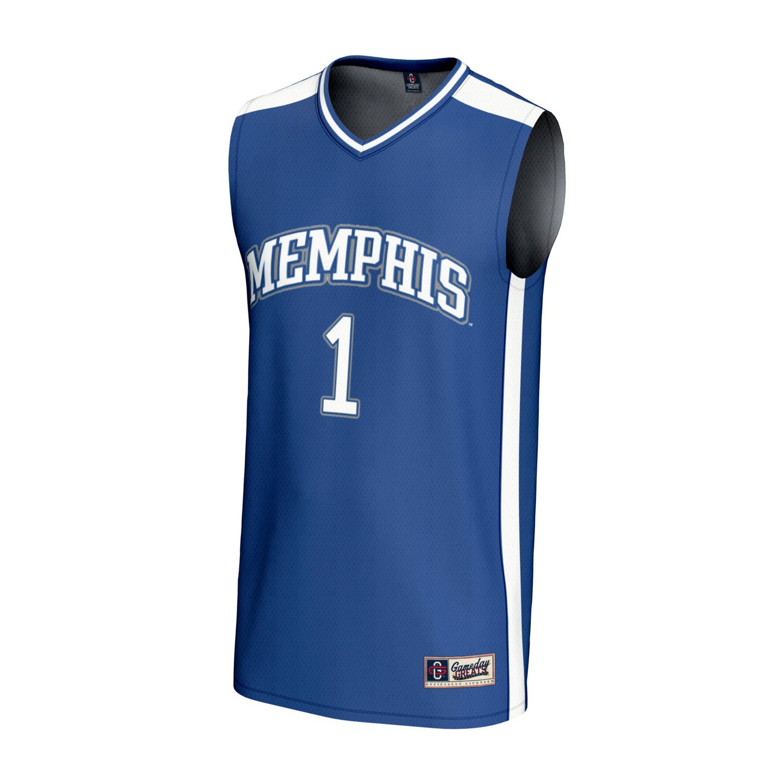 GameDay Greats 1 Memphis Tigers Lightweight Collegiate Basketball Fashion Jersey
