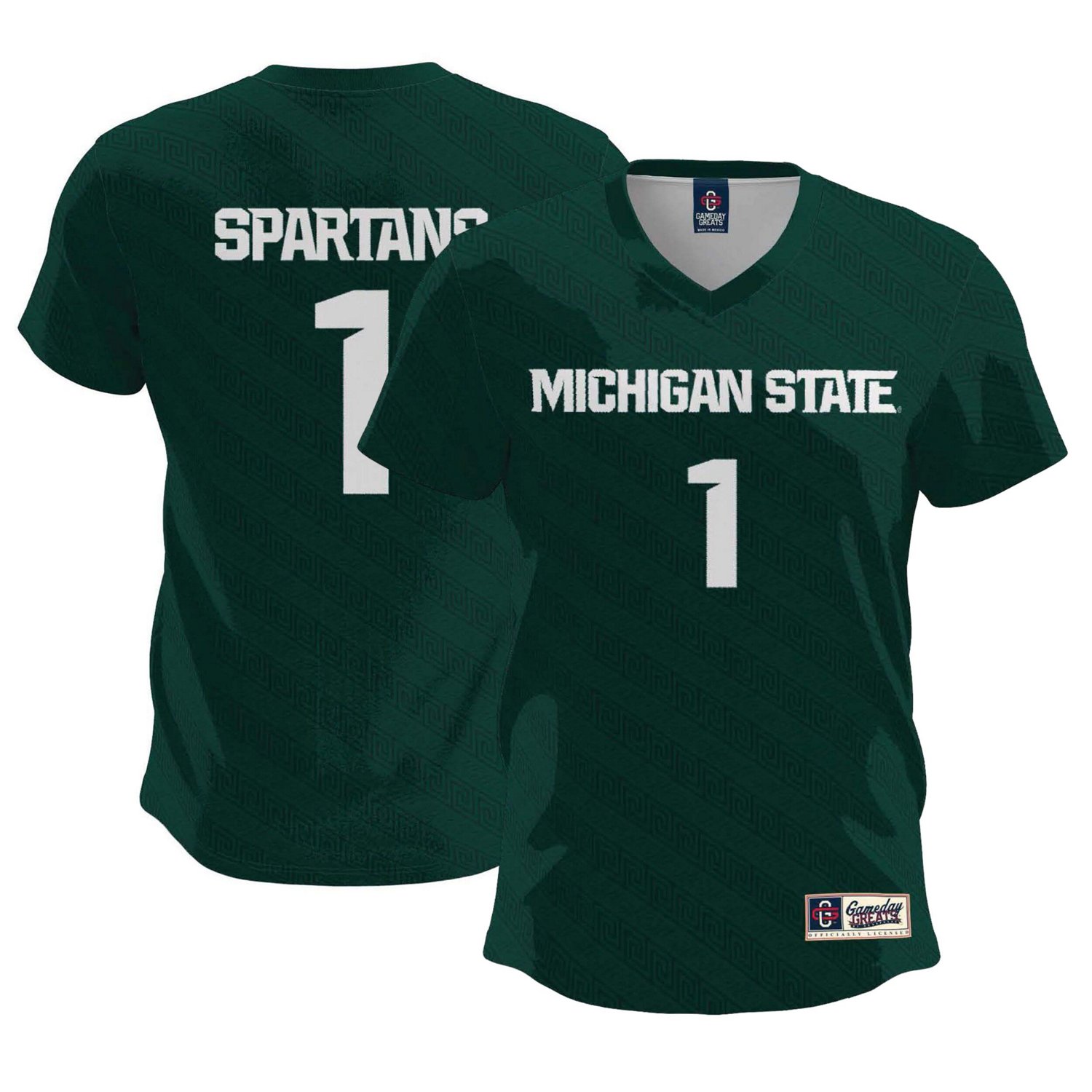 GameDay Greats 1 Michigan State Spartans Lightweight Soccer Team Jersey