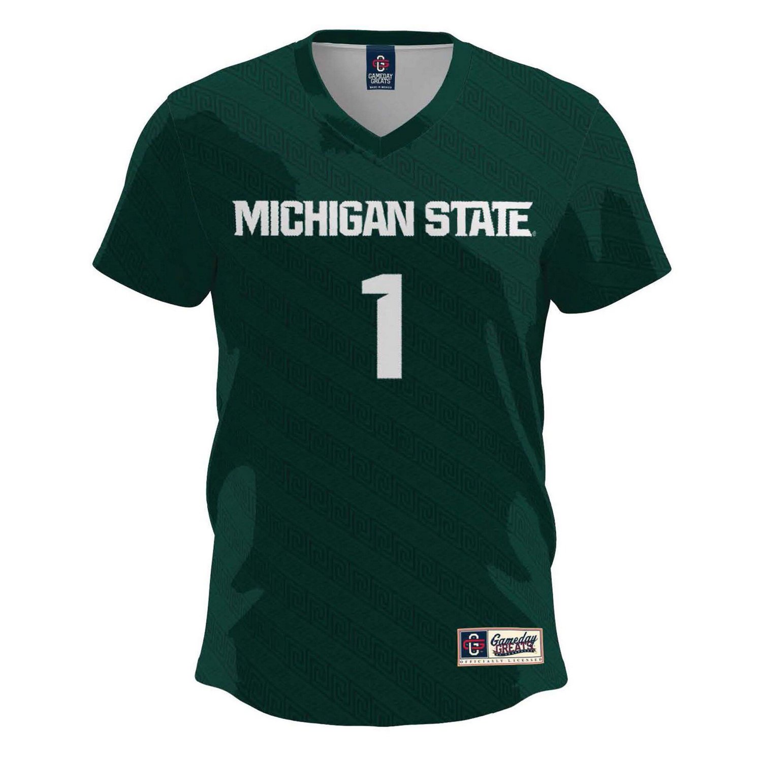 GameDay Greats 1 Michigan State Spartans Lightweight Soccer Team Jersey - view number 2