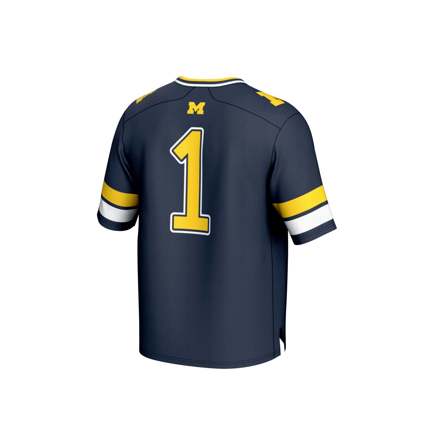 GameDay Greats 1 Michigan Wolverines Lightweight Collegiate Football Fashion Jersey - view number 3