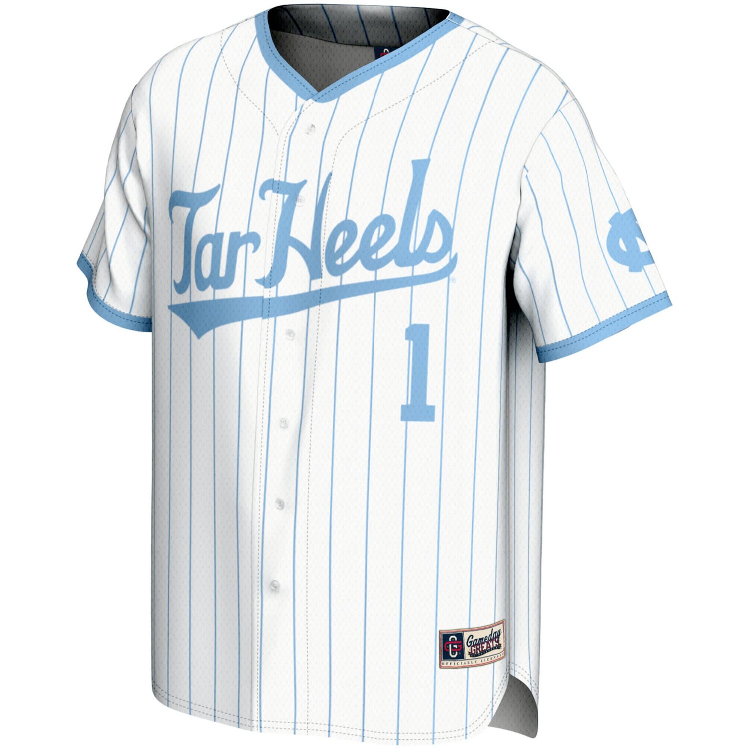 GameDay Greats 1 North Carolina Tar Heels Lightweight Baseball Jersey - view number 2