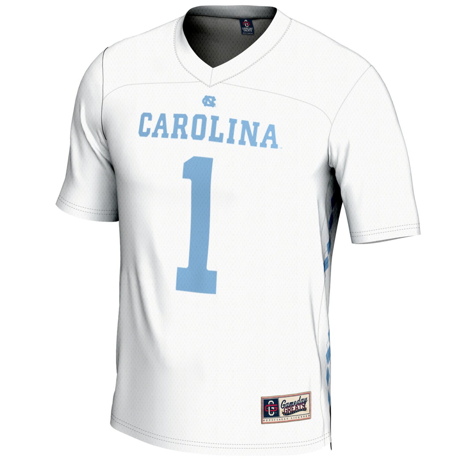 GameDay Greats 1 North Carolina Tar Heels Lightweight Lacrosse Jersey                                                            - view number 2