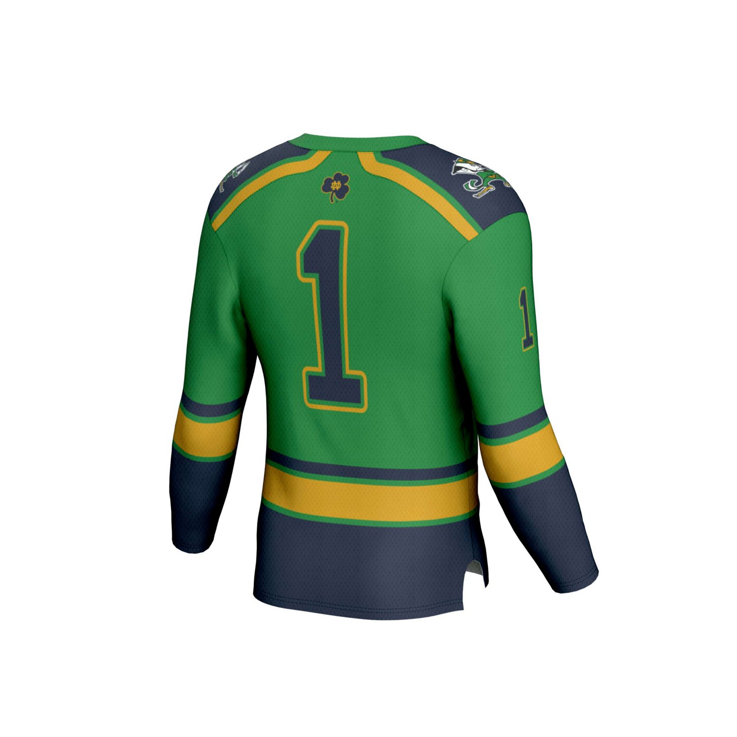 GameDay Greats 1 Notre Dame Fighting Irish Lightweight Collegiate Hockey Fashion Jersey - view number 2