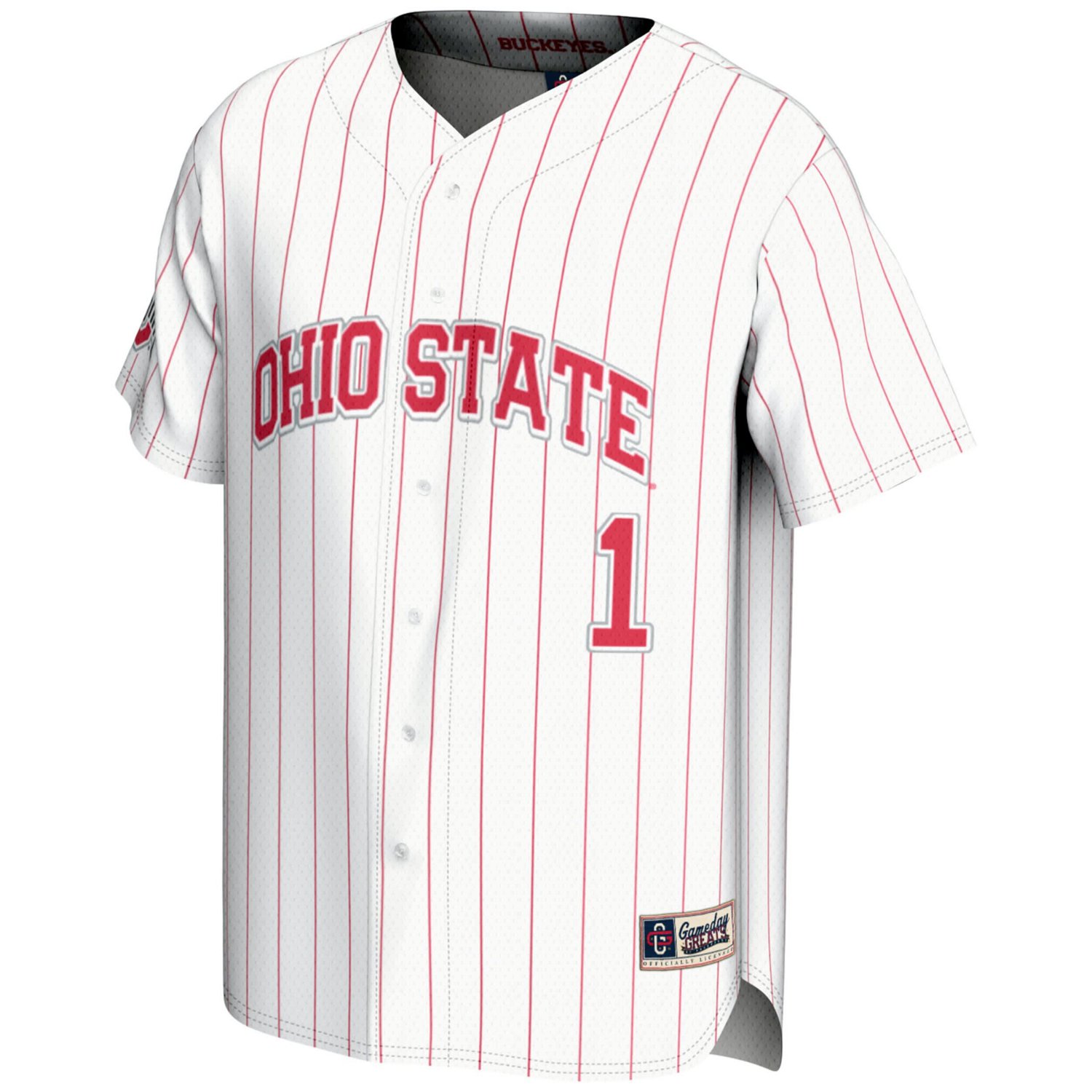 GameDay Greats 1 Ohio State Buckeyes Lightweight Baseball Jersey                                                                 - view number 2