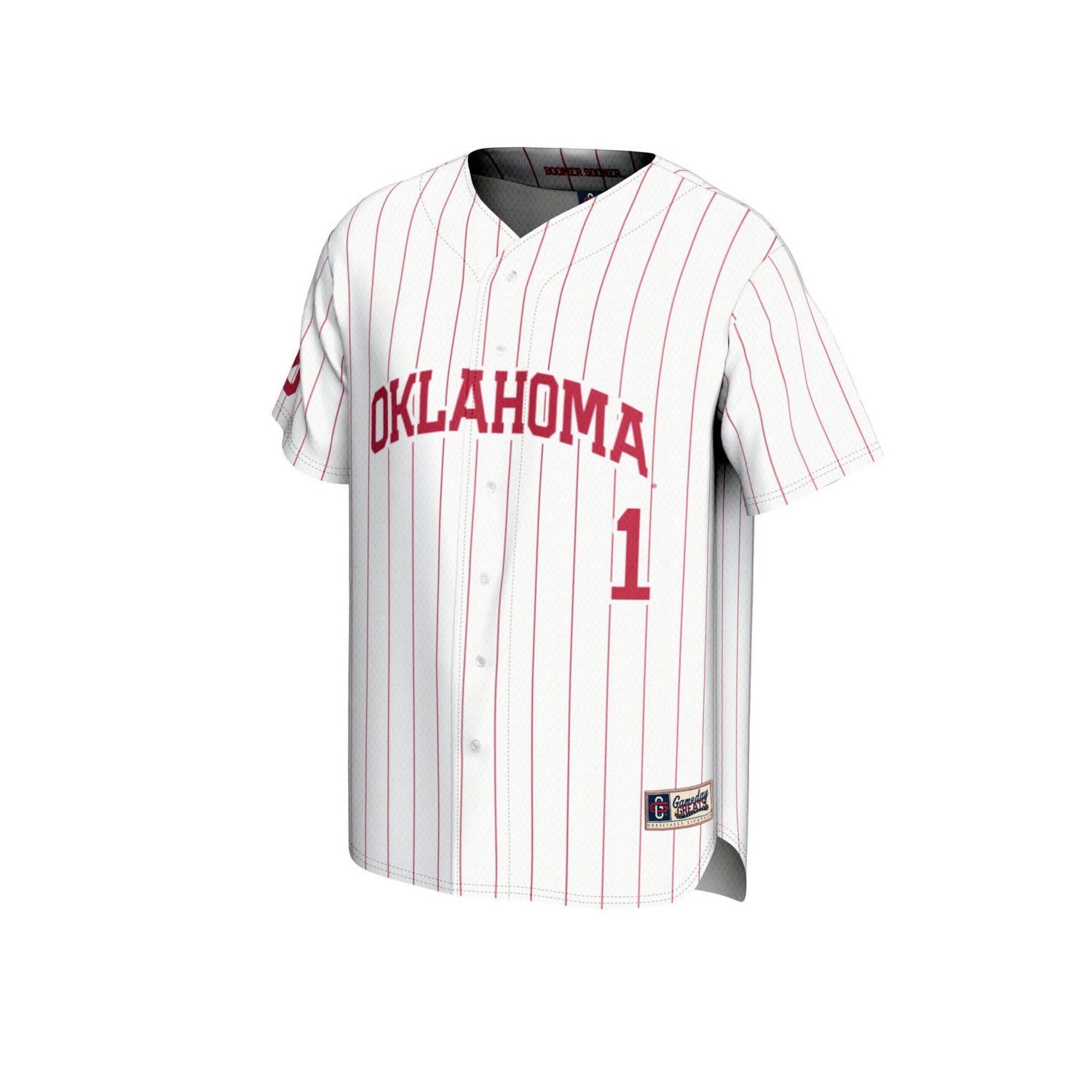 GameDay Greats 1 Oklahoma Sooners Lightweight Baseball Jersey                                                                    - view number 2