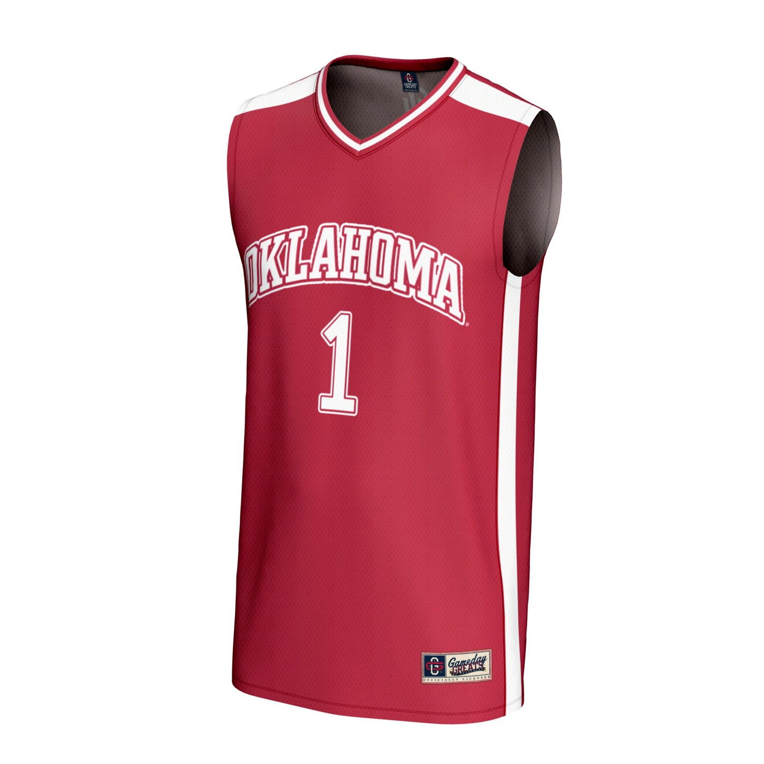 GameDay Greats 1 Oklahoma Sooners Lightweight Collegiate Basketball Fashion Jersey - view number 2