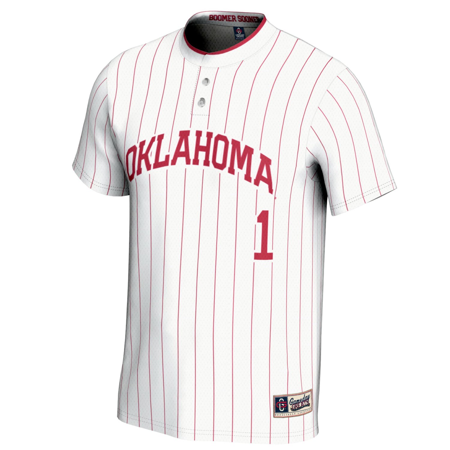 GameDay Greats 1 Oklahoma Sooners Lightweight Softball Jersey - view number 2