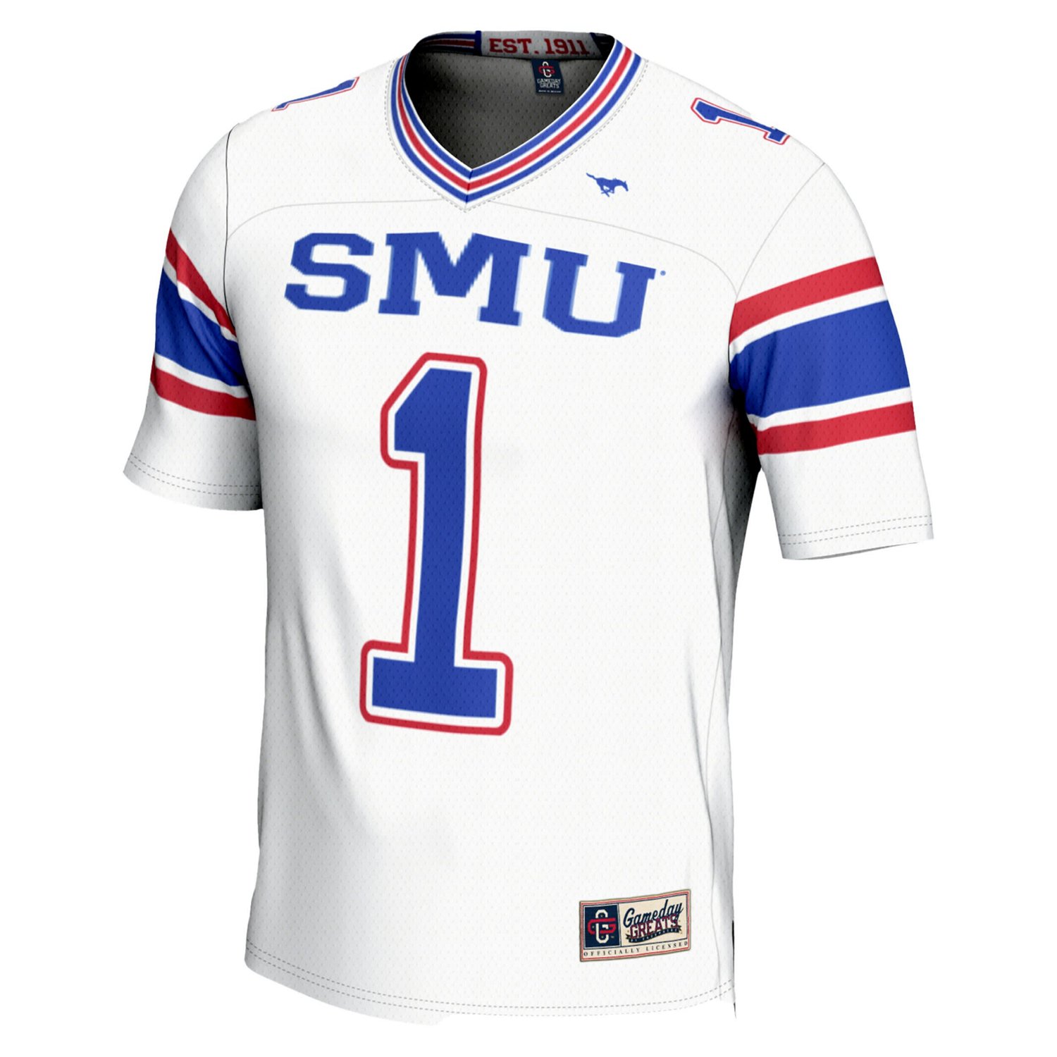 GameDay Greats 1 SMU Mustangs Endzone Football Jersey - view number 2