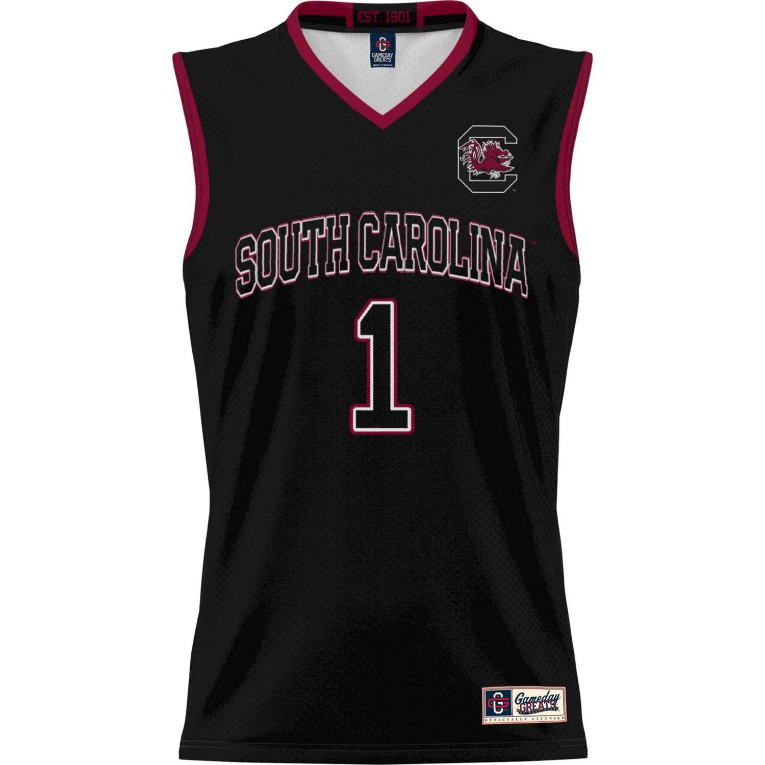 GameDay Greats 1 South Carolina Gamecocks Lightweight Basketball Jersey - view number 2