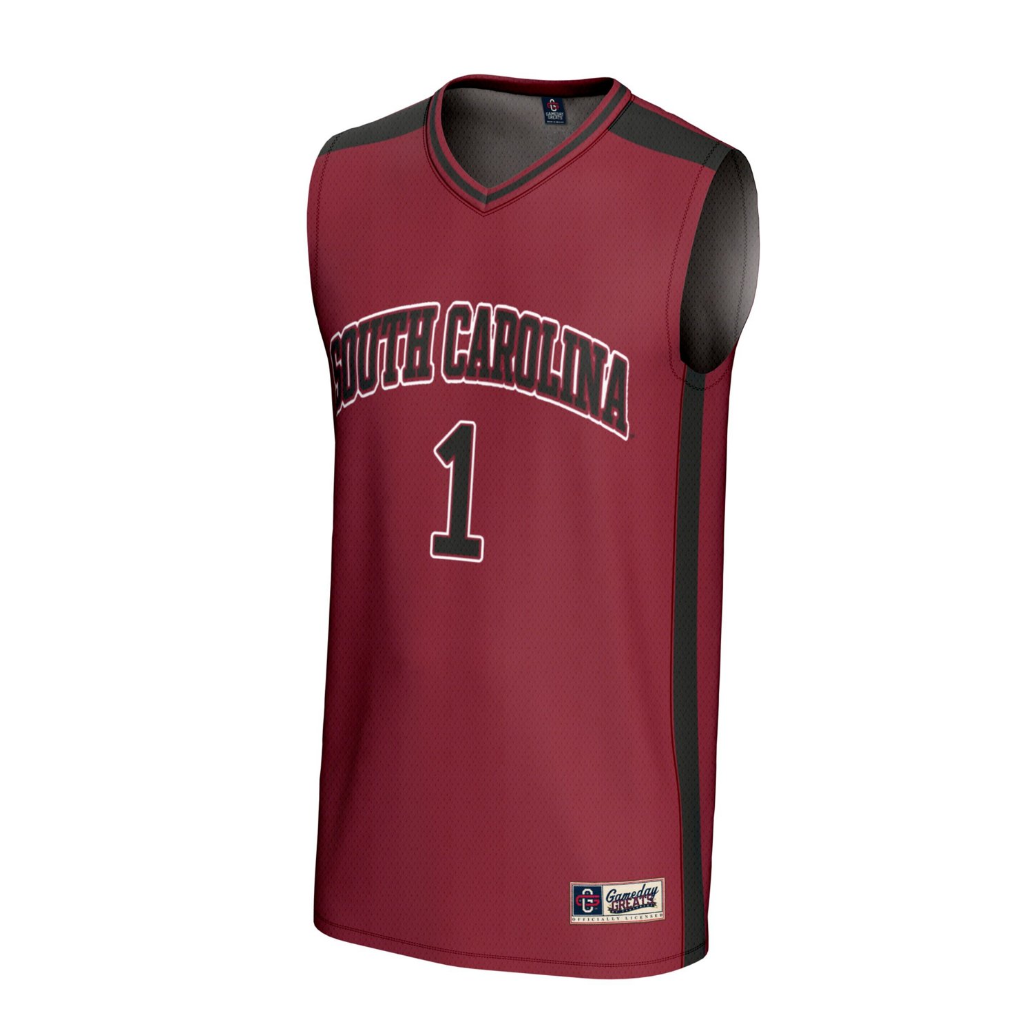 GameDay Greats 1 South Carolina Gamecocks Lightweight Collegiate Basketball Fashion Jersey - view number 2