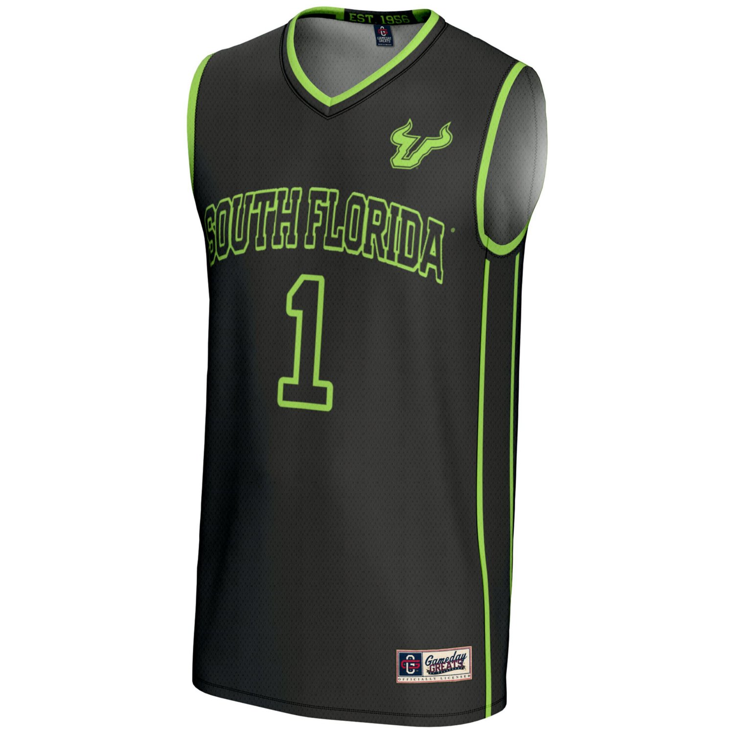 GameDay Greats 1 South Florida Bulls Lightweight Basketball Jersey - view number 2