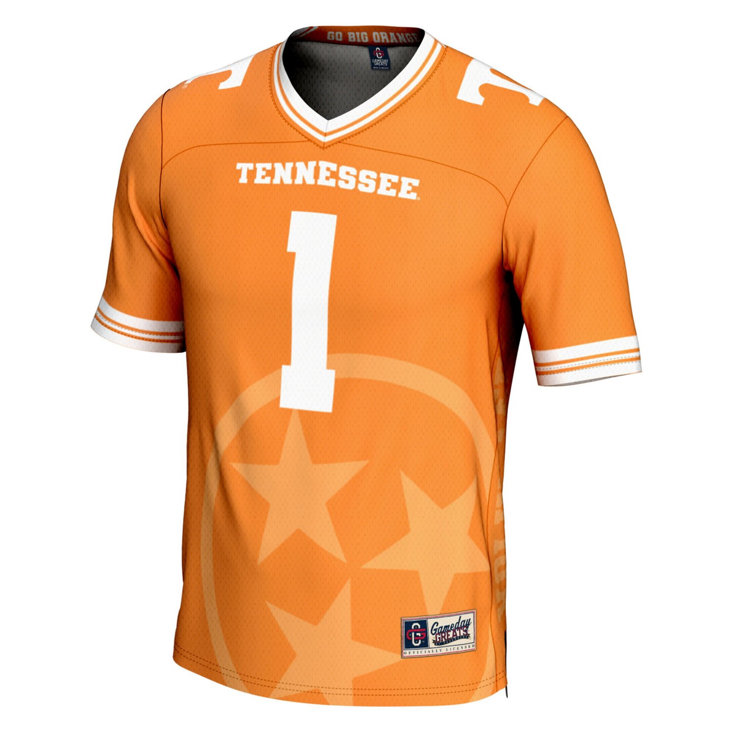GameDay Greats 1 Tennessee Volunteers Icon Print Football Fashion Jersey