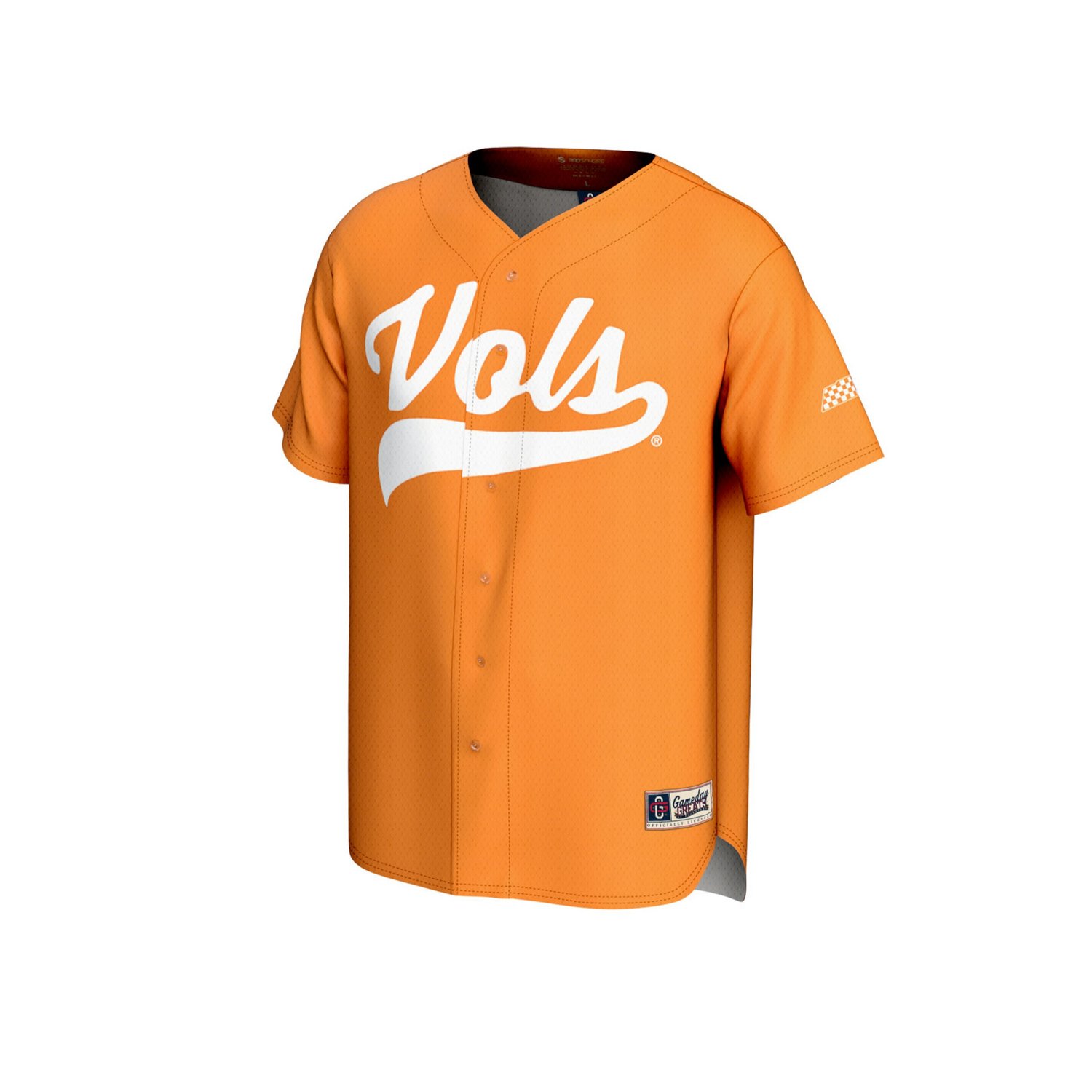 GameDay Greats 1 Tennessee Tennessee Volunteers Lightweight Baseball Fashion Jersey - view number 2