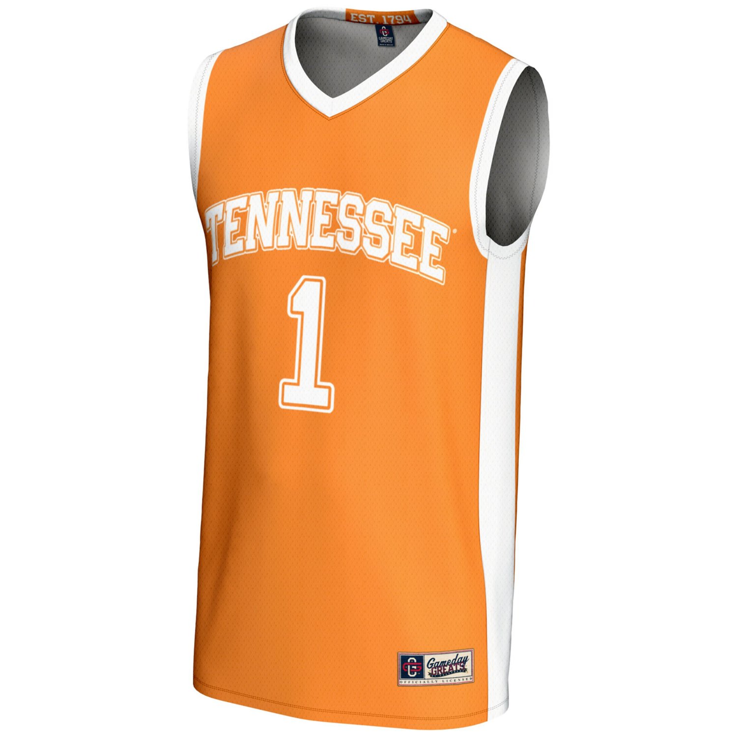 GameDay Greats 1 Tennessee Tennessee Volunteers Lightweight Basketball Jersey - view number 2