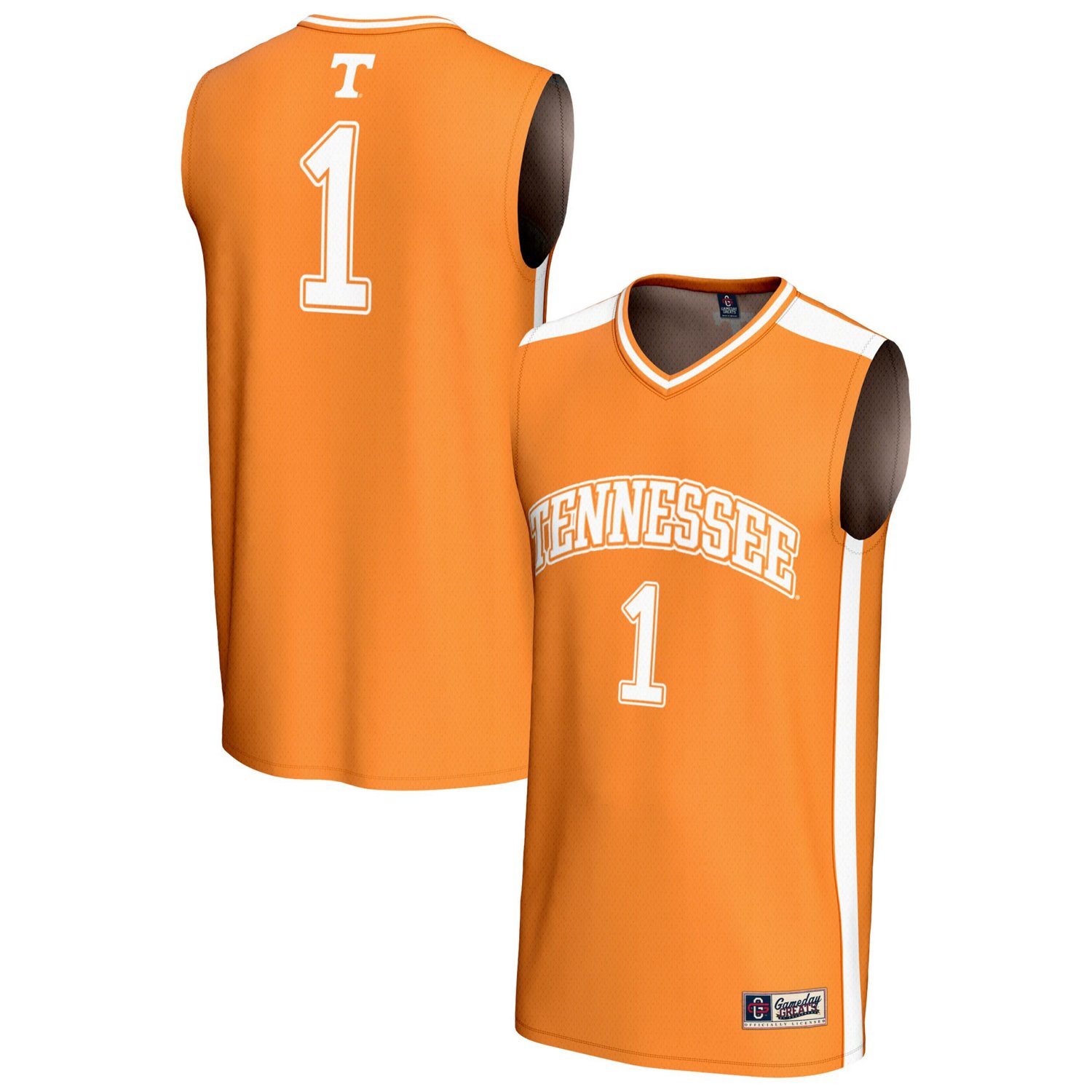 GameDay Greats 1 Tennessee Tennessee Volunteers Lightweight Collegiate Basketball Fashion Jersey