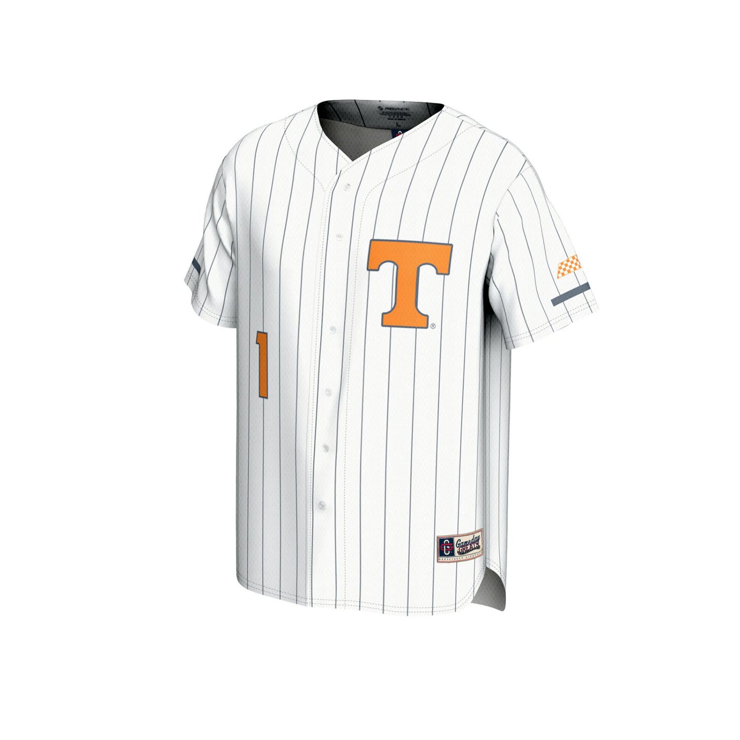 GameDay Greats 1 Tennessee Volunteers Lightweight Baseball Fashion Jersey - view number 2