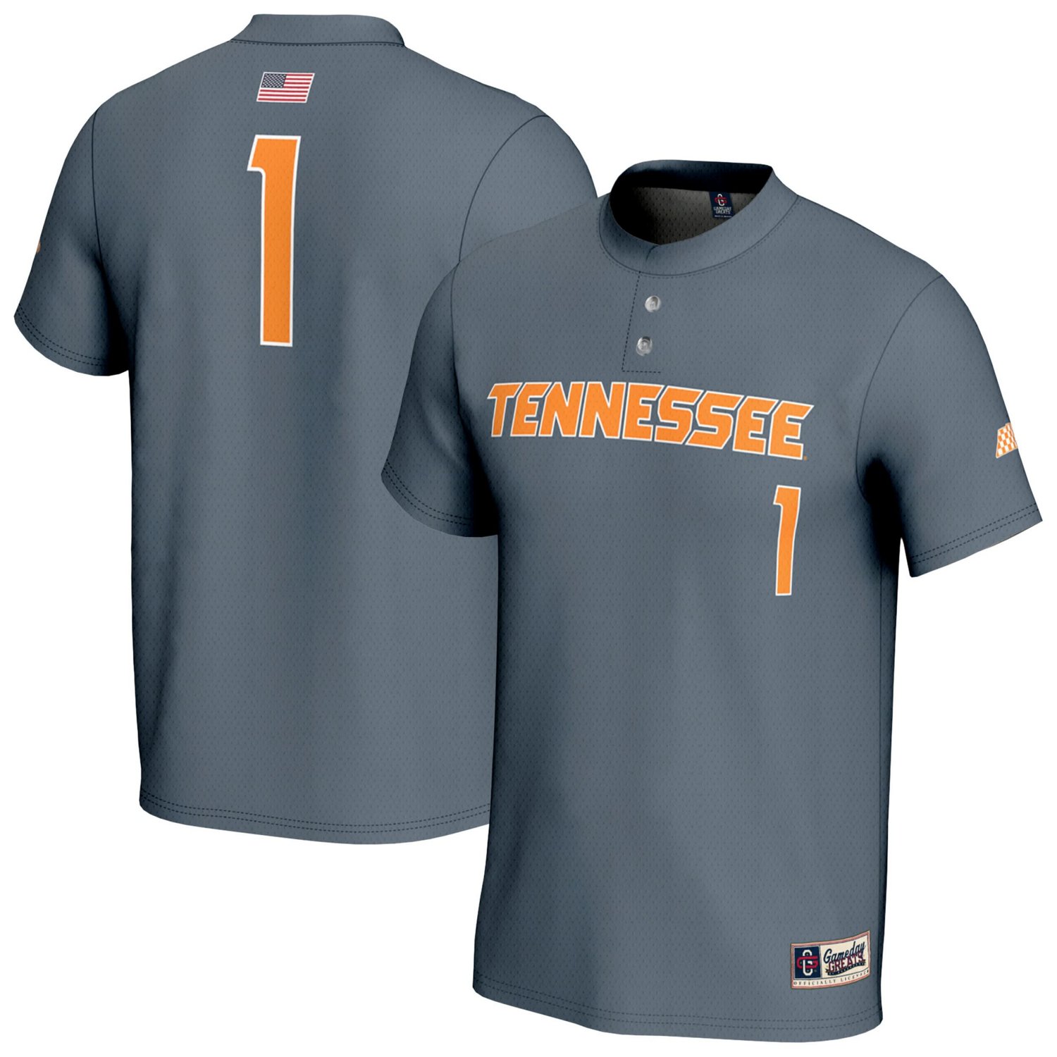 GameDay Greats 1 Tennessee Volunteers Lightweight Baseball Fashion Jersey