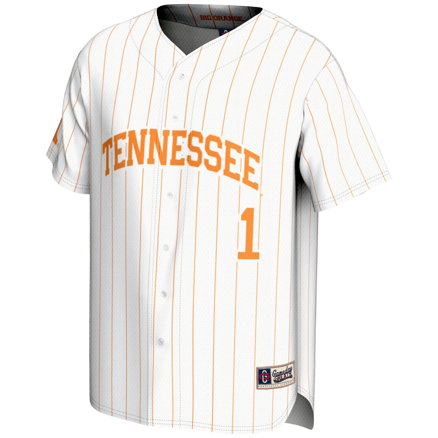 GameDay Greats 1 Tennessee Volunteers Lightweight Baseball Jersey - view number 2