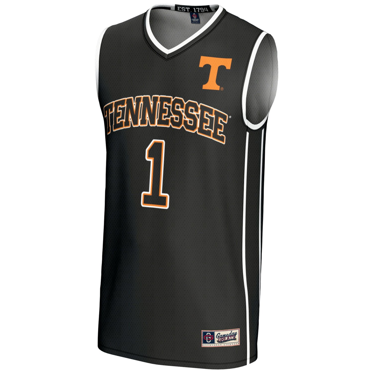 GameDay Greats 1 Tennessee Volunteers Lightweight Basketball Jersey - view number 2