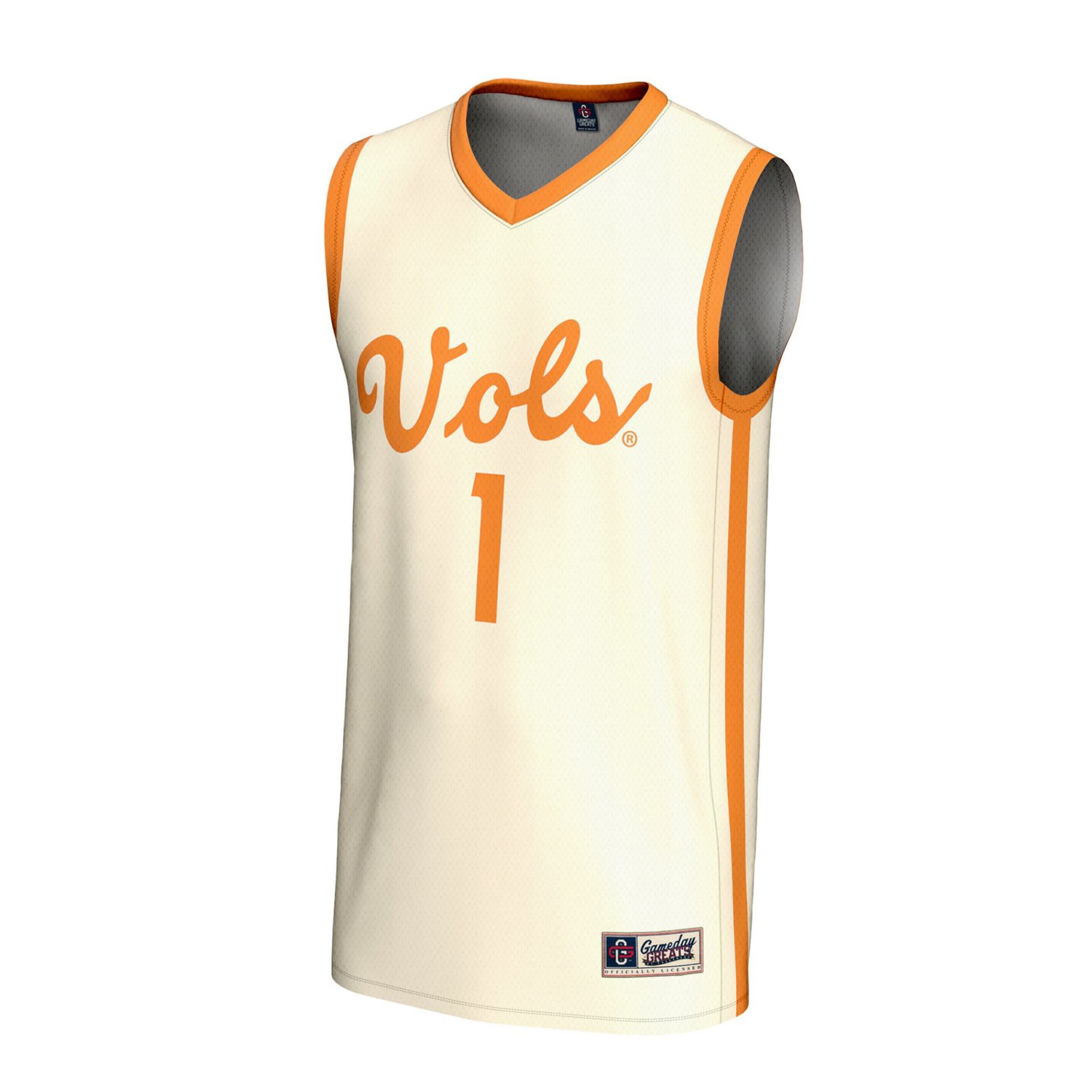 GameDay Greats 1 Tennessee Volunteers Lightweight Men's Basketball Fashion Jersey - view number 2