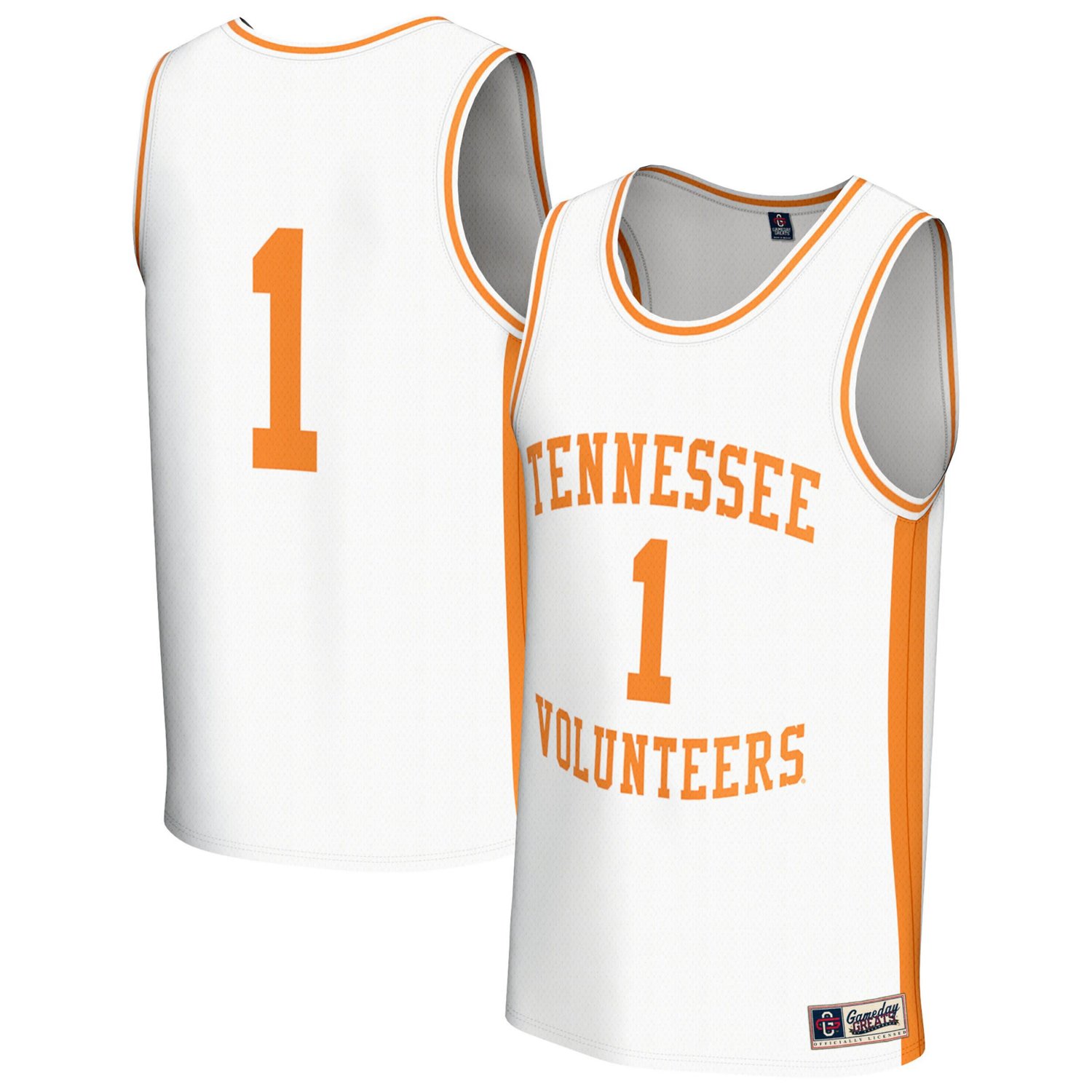 GameDay Greats 1 Tennessee Volunteers Lightweight Men's Basketball Fashion Jersey