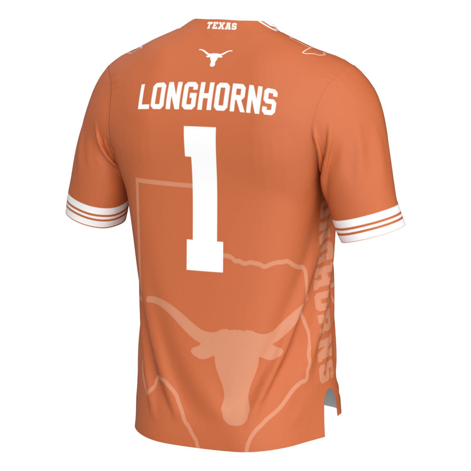 GameDay Greats 1 Texas Texas Longhorns Icon Print Football Fashion Jersey - view number 3