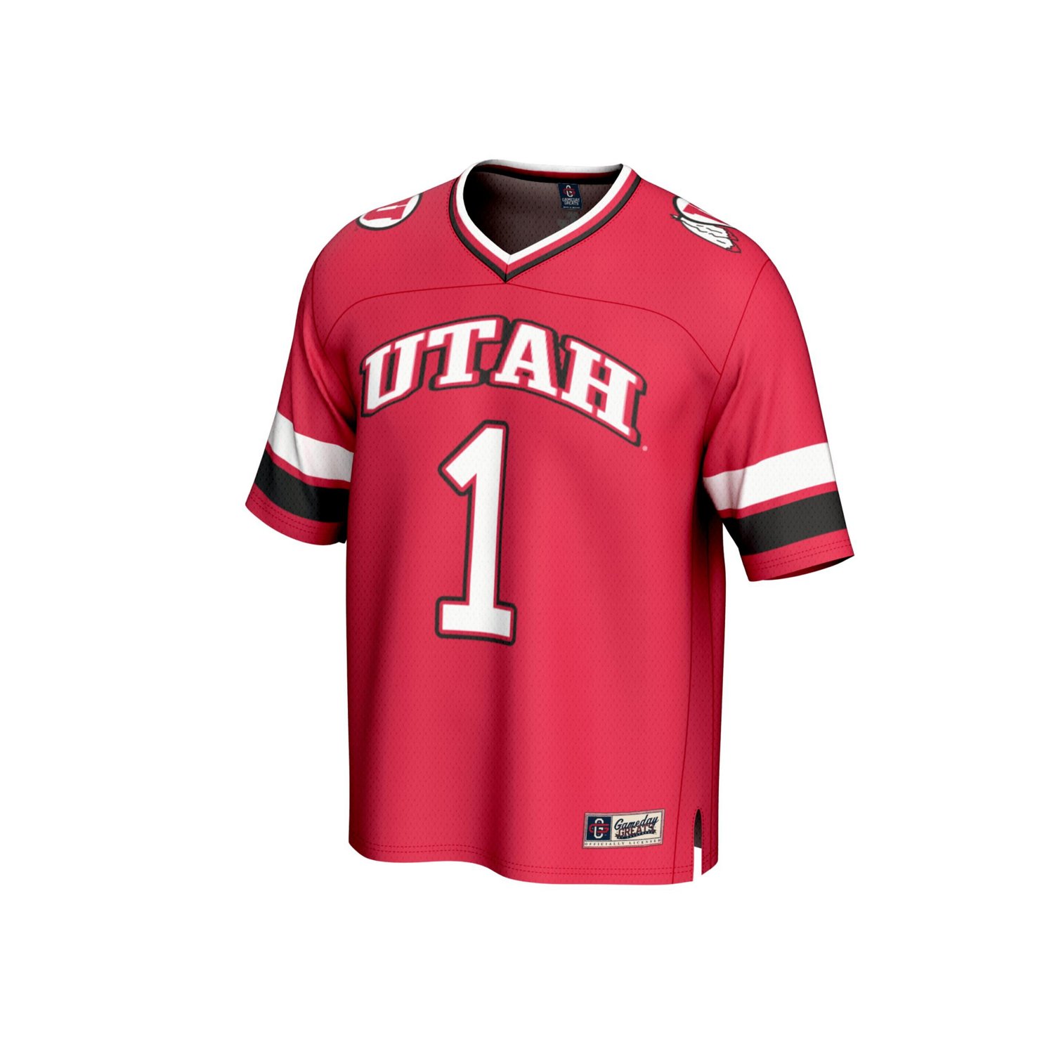 GameDay Greats 1 Utah Utes Lightweight Collegiate Football Fashion Jersey - view number 2
