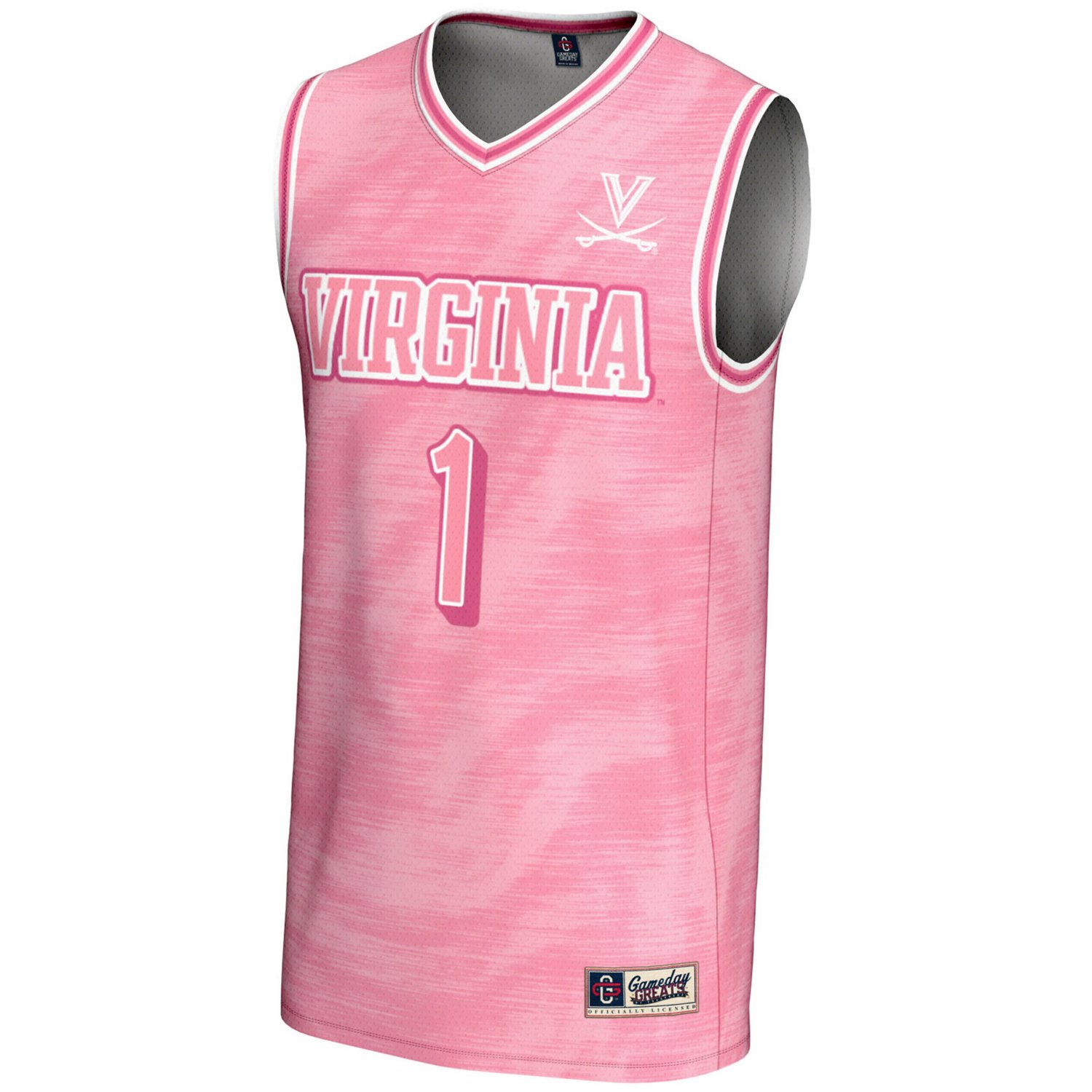 GameDay Greats 1 Virginia Cavaliers Lightweight Basketball Jersey - view number 2