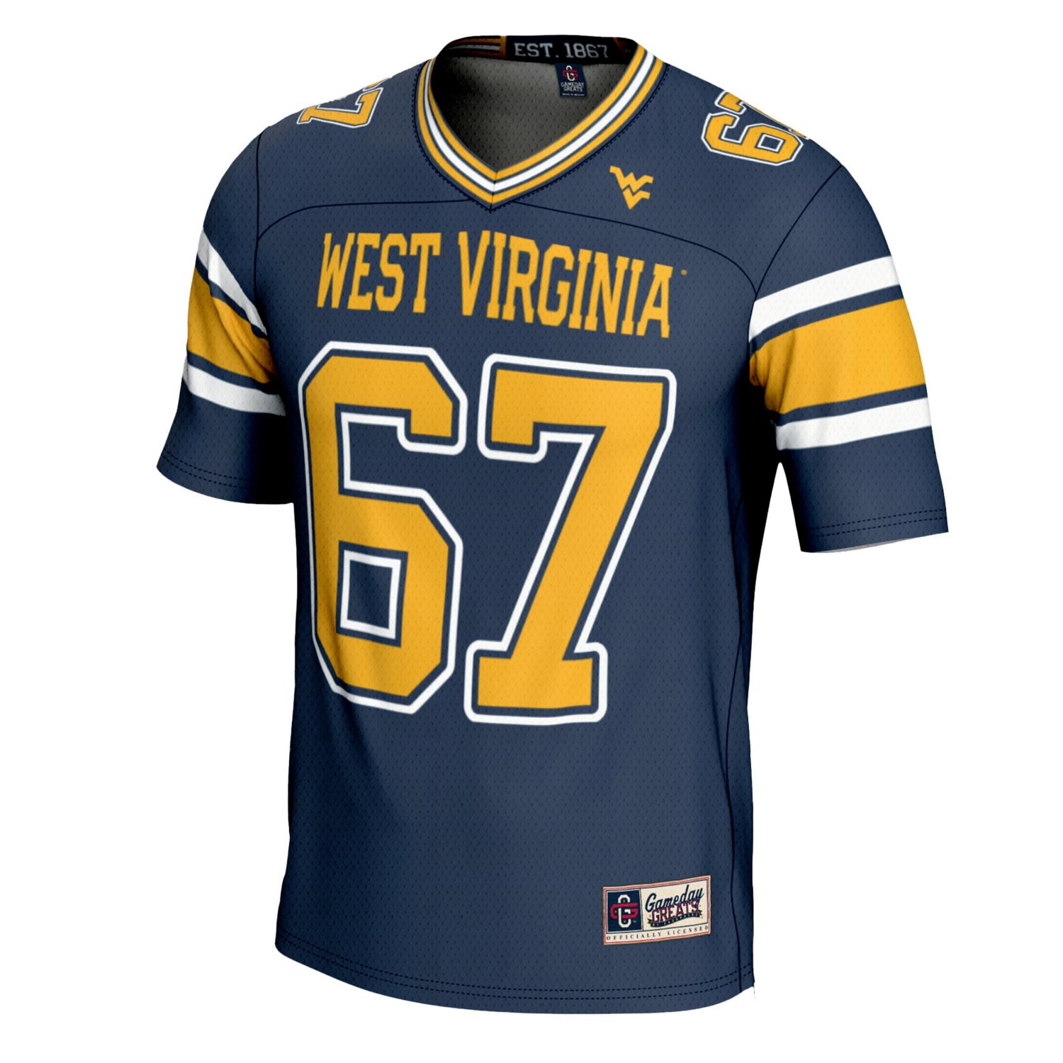 GameDay Greats 1 West Virginia Mountaineers Football Jersey - view number 2