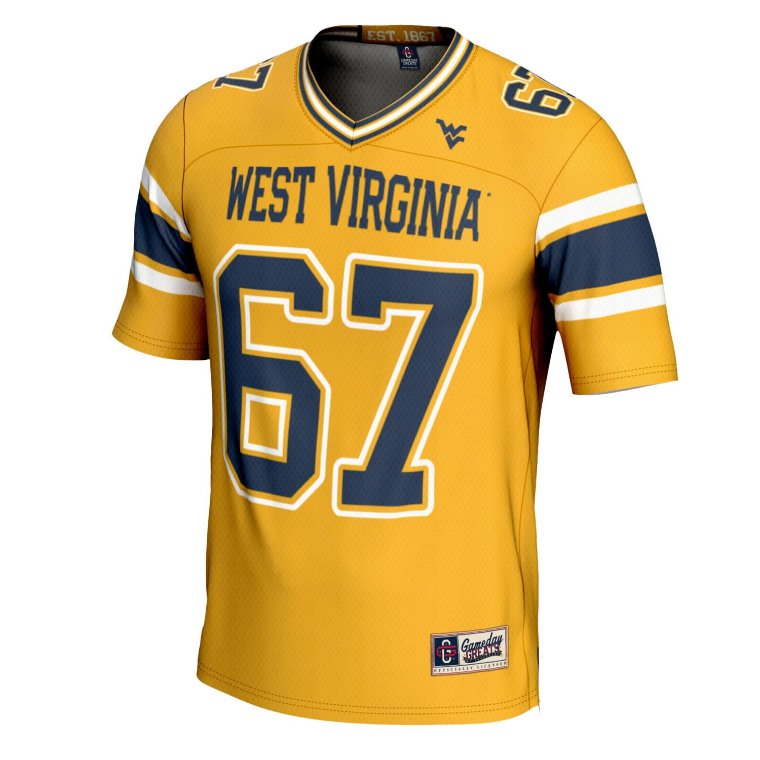 GameDay Greats 1 West Virginia Mountaineers Football Jersey - view number 2