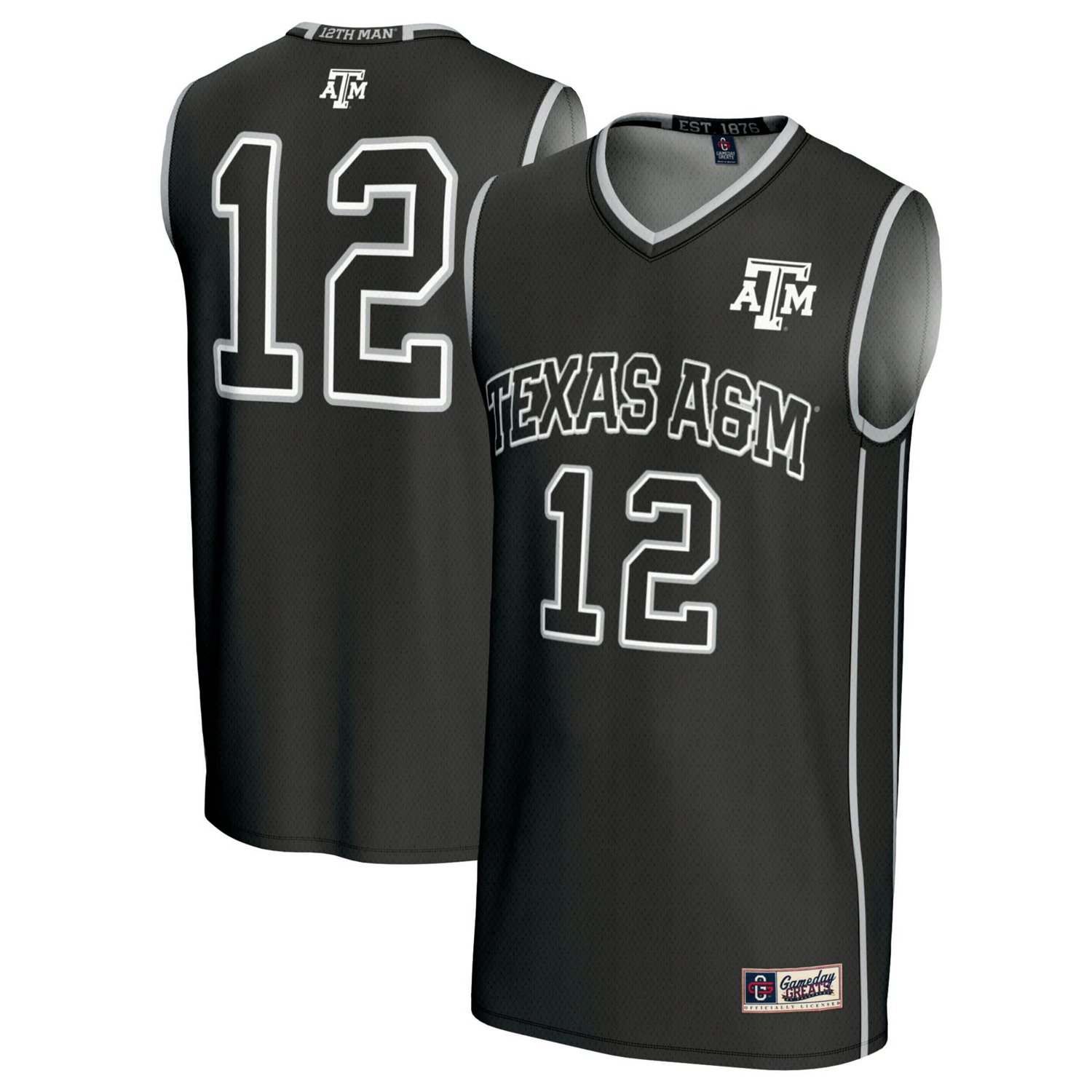 GameDay Greats 12 Texas AM Aggies Basketball Lightweight Fashion Jersey - view number 1
