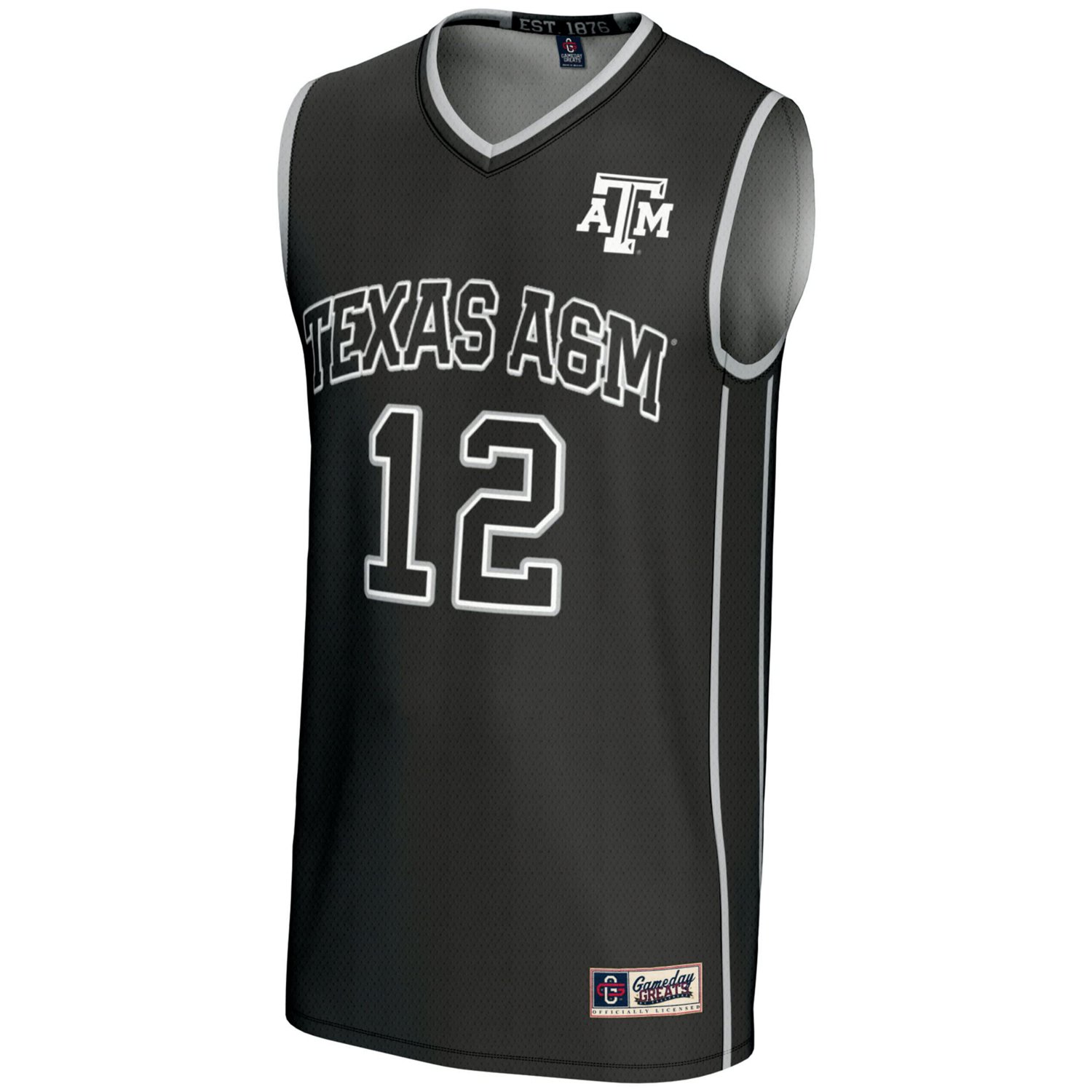 GameDay Greats 12 Texas AM Aggies Basketball Lightweight Fashion Jersey - view number 2