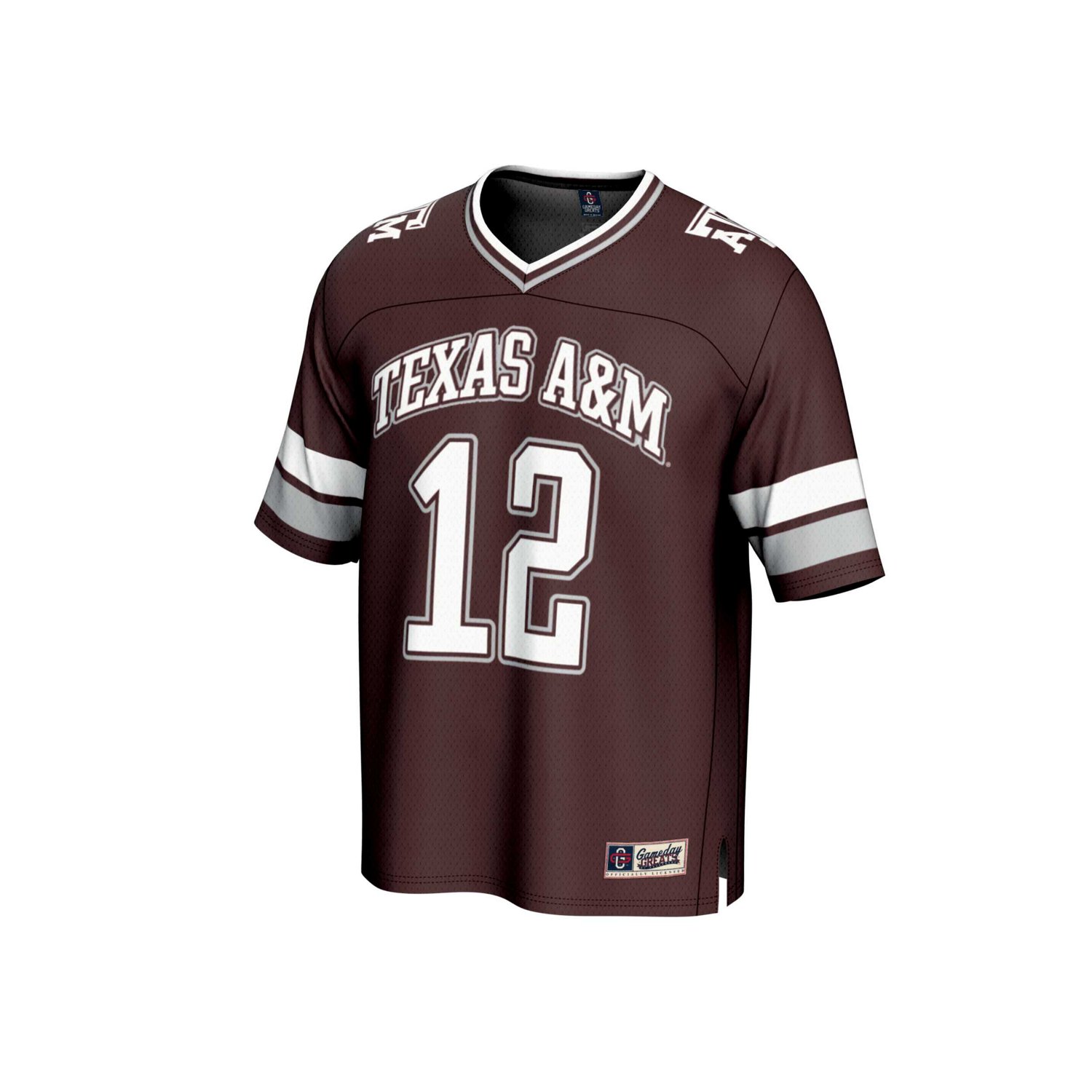 GameDay Greats 12 Texas AM Aggies Lightweight Collegiate Football Fashion Jersey                                                 - view number 2