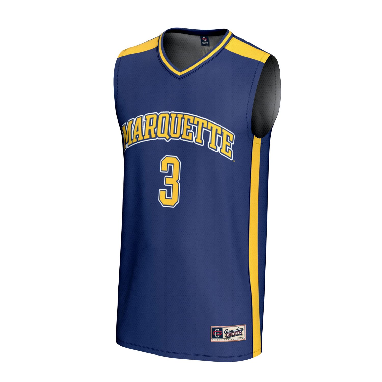 GameDay Greats 3 Marquette Golden Eagles Lightweight Basketball Fashion Jersey - view number 2