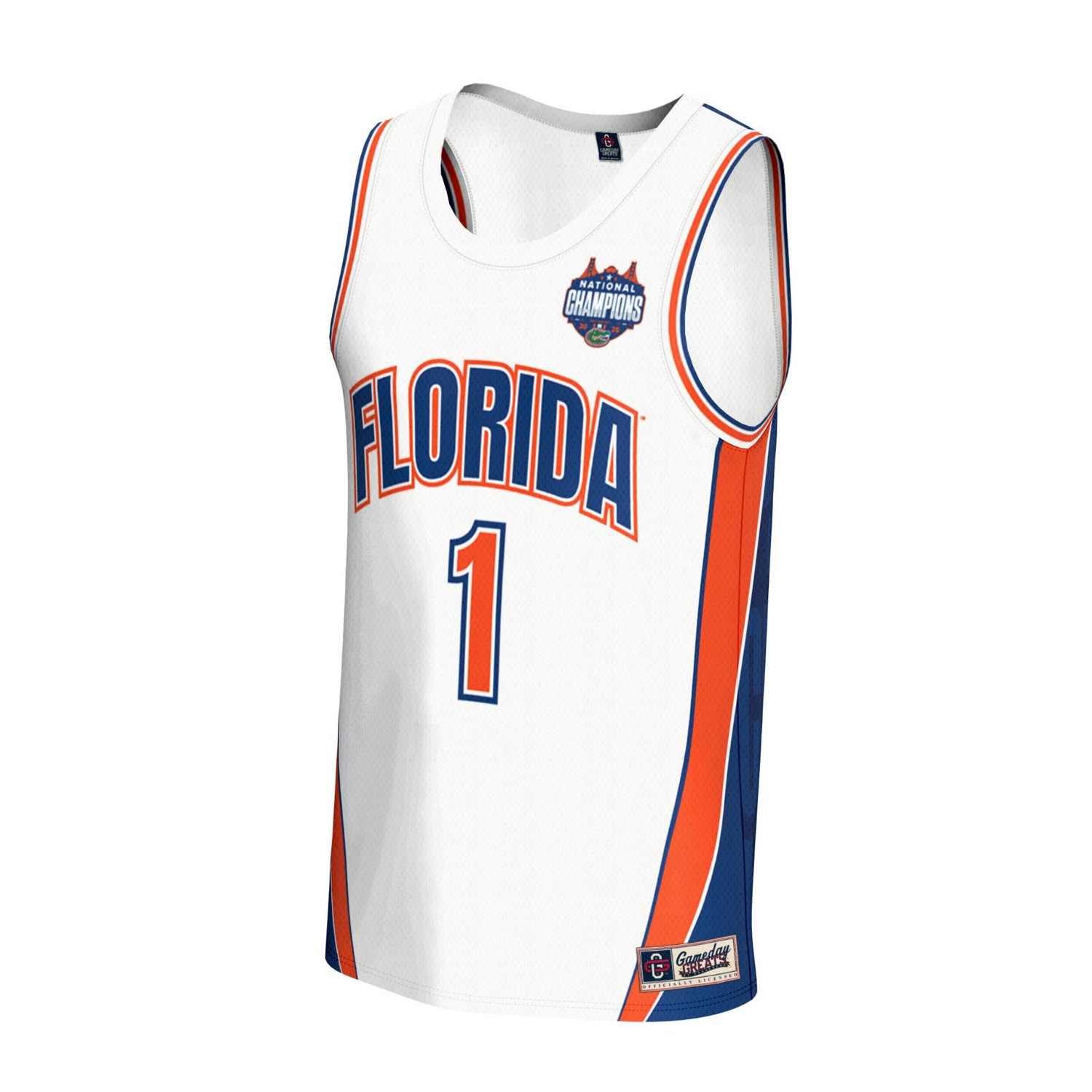 GameDay Greats Florida Gators 2025 NCAA Men's Basketball National Champions Commemorative Fashion Jersey - view number 2
