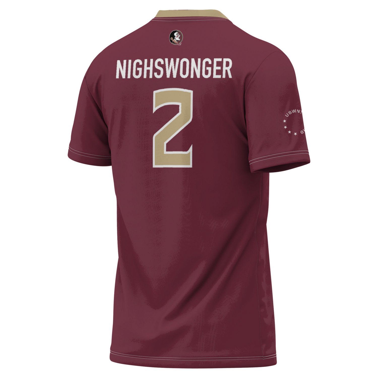 GameDay Greats Jenna Nighswonger Florida State Seminoles Women's Soccer Fashion Jersey - view number 3