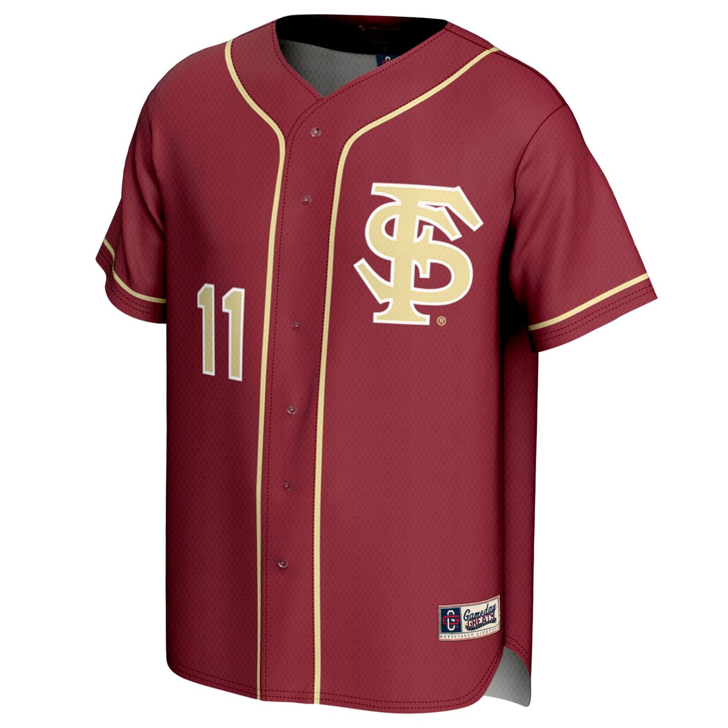 GameDay Greats Mike Martin Florida State Seminoles Lightweight Baseball Jersey - view number 2