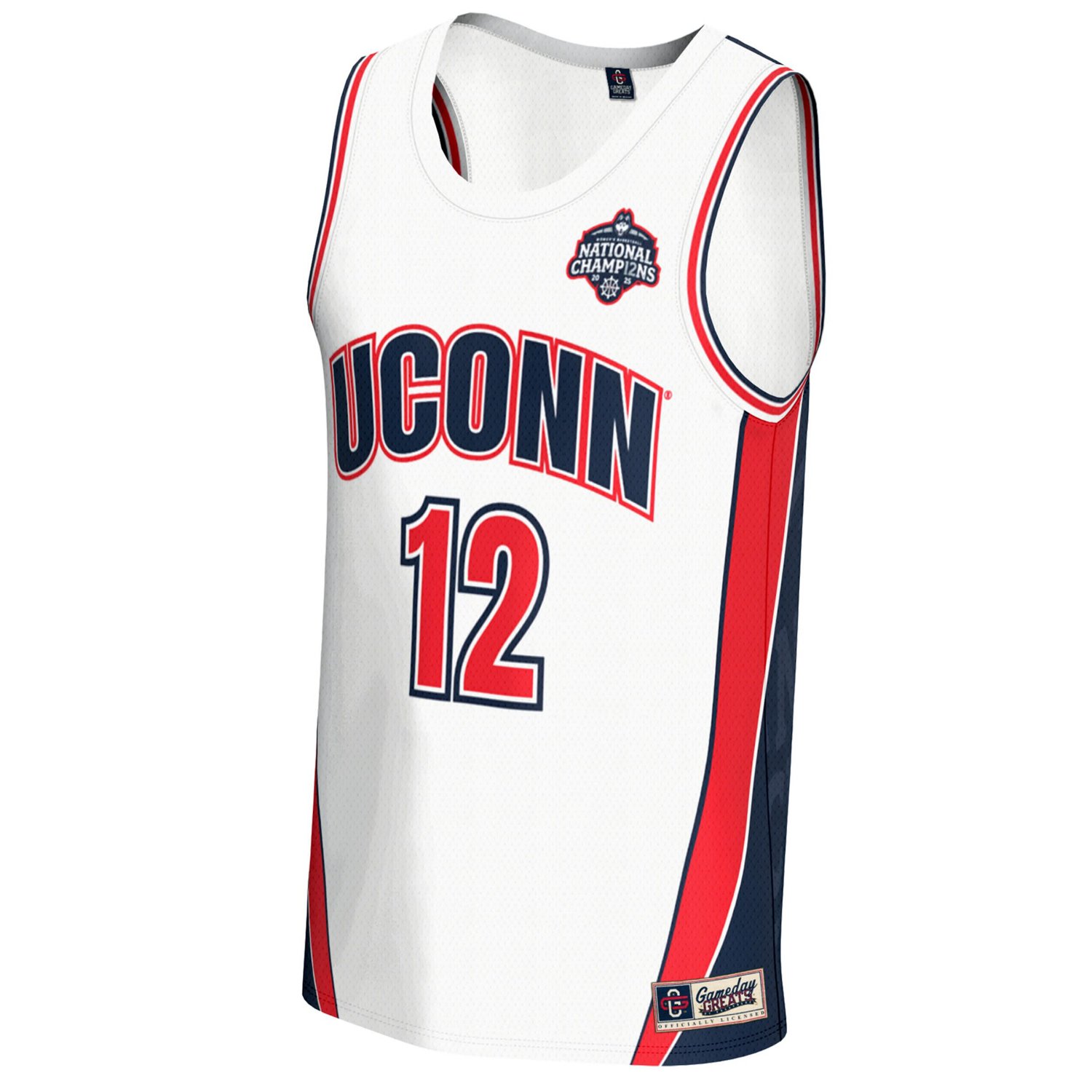GameDay Greats UConn Huskies 2025 NCAA Women's Basketball National Champions Lightweight Fashion Jersey - view number 2