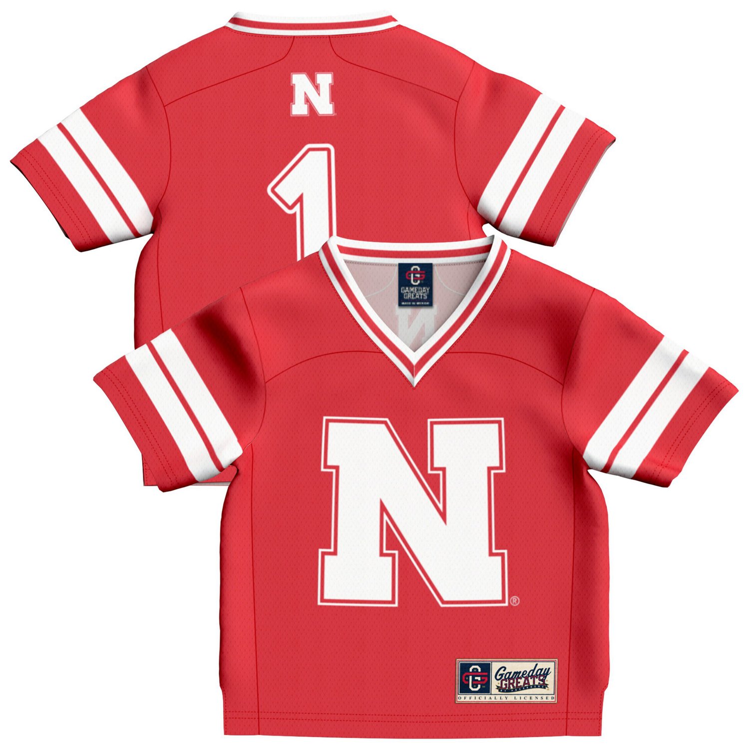 Infant GameDay Greats 1 Nebraska Huskers Lightweight Collegiate Football Fashion Jersey