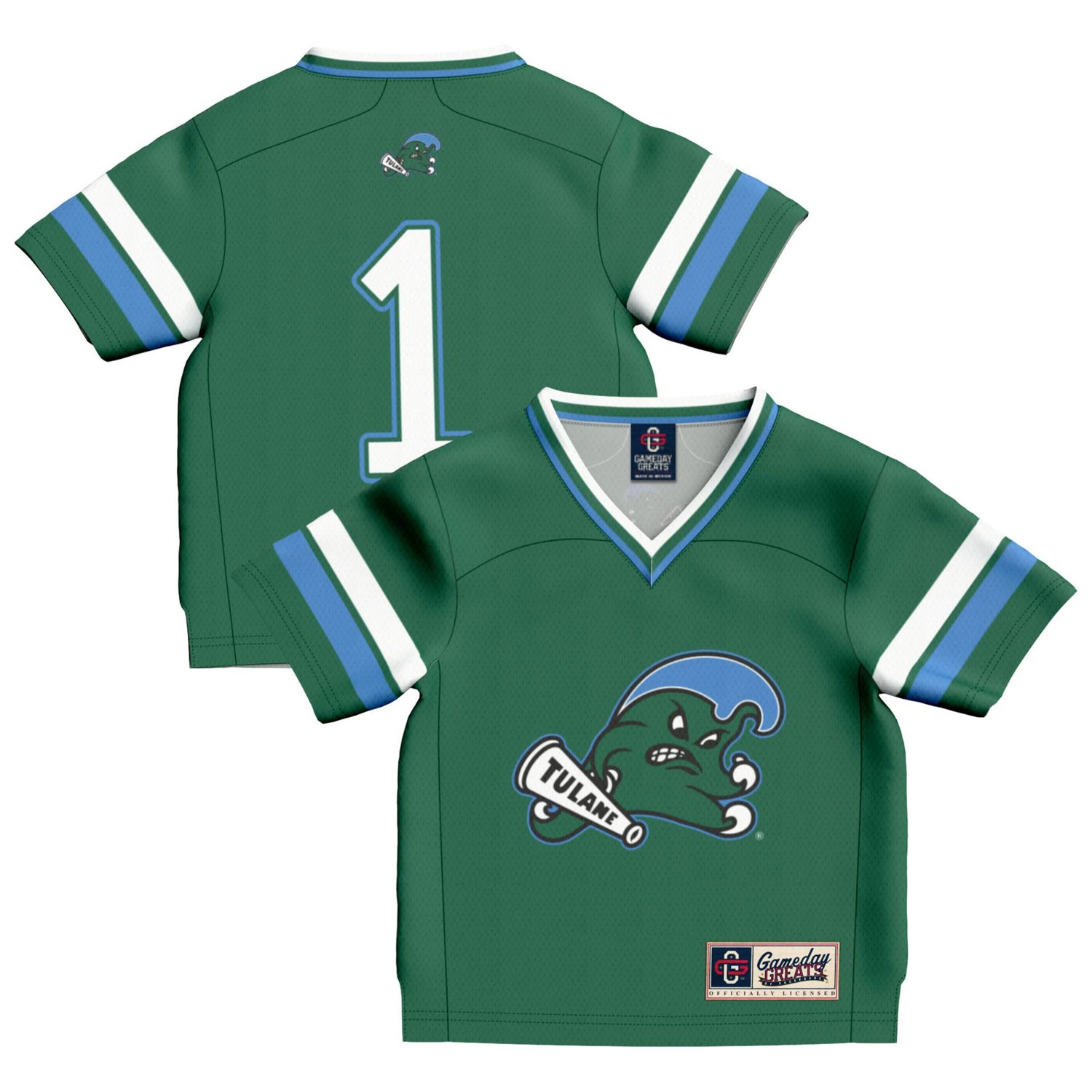 Infant GameDay Greats 1 Tulane Wave Football Fashion Jersey - view number 1