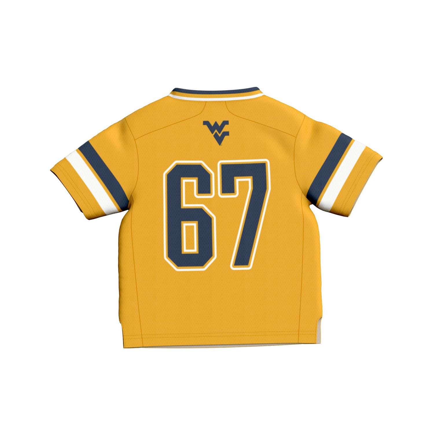 Infant GameDay Greats 67 West Virginia Mountaineers Lightweight Collegiate Football Fashion Jersey - view number 3