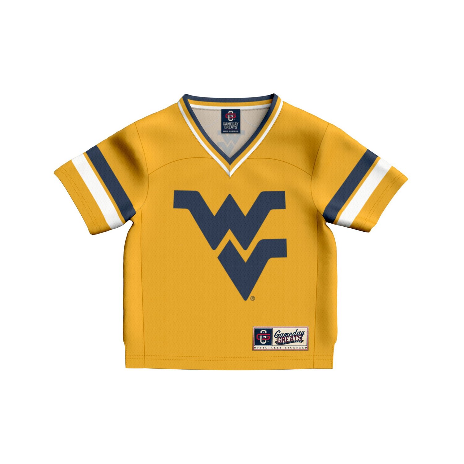Infant GameDay Greats 67 West Virginia Mountaineers Lightweight Collegiate Football Fashion Jersey - view number 2