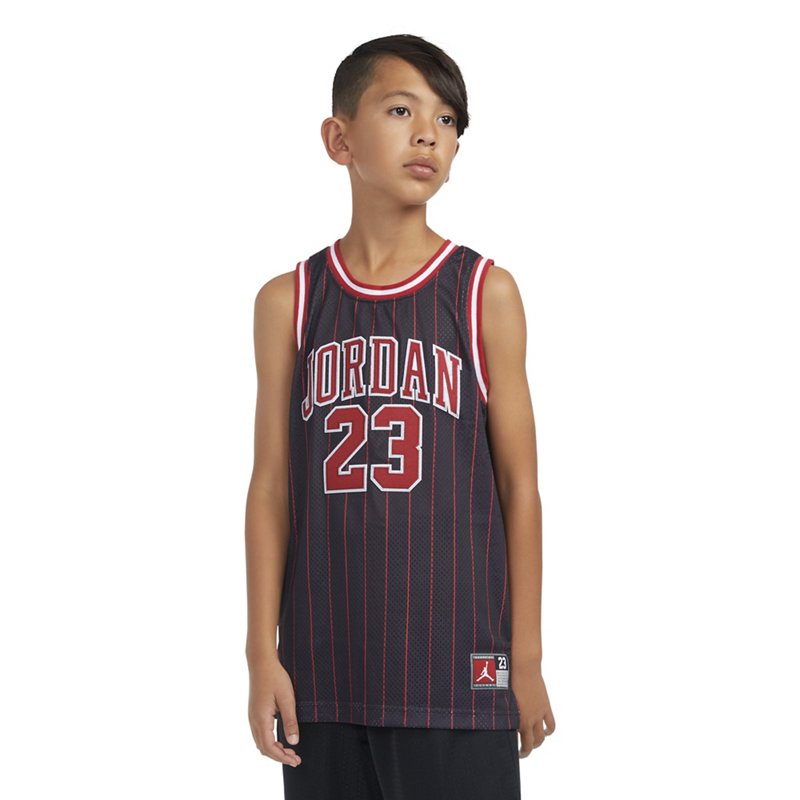 Jordan Kids' Printed 23 Jersey, Medium, Black Stripe