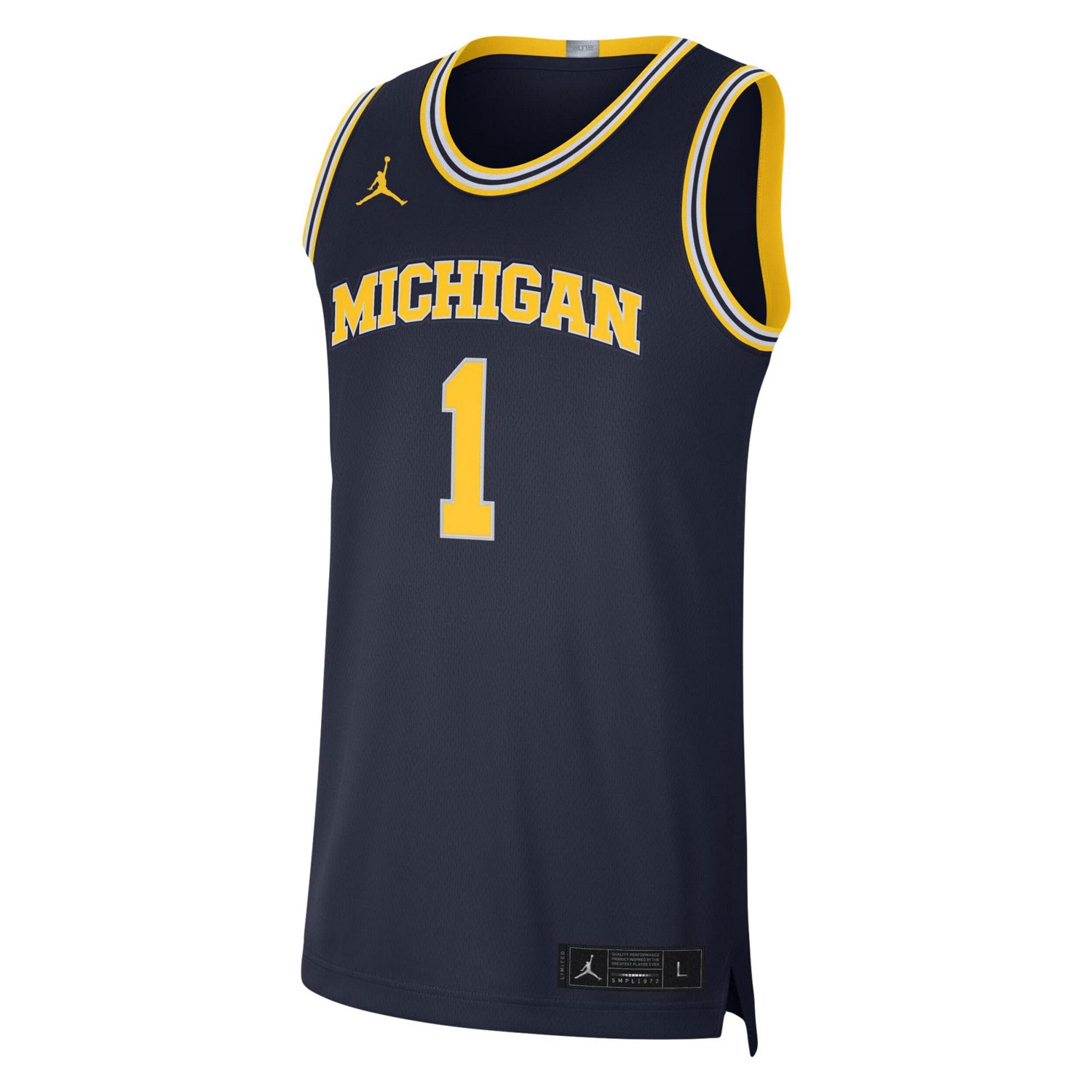 Jordan Brand 1 Michigan Wolverines Limited Authentic Jersey                                                                      - view number 2