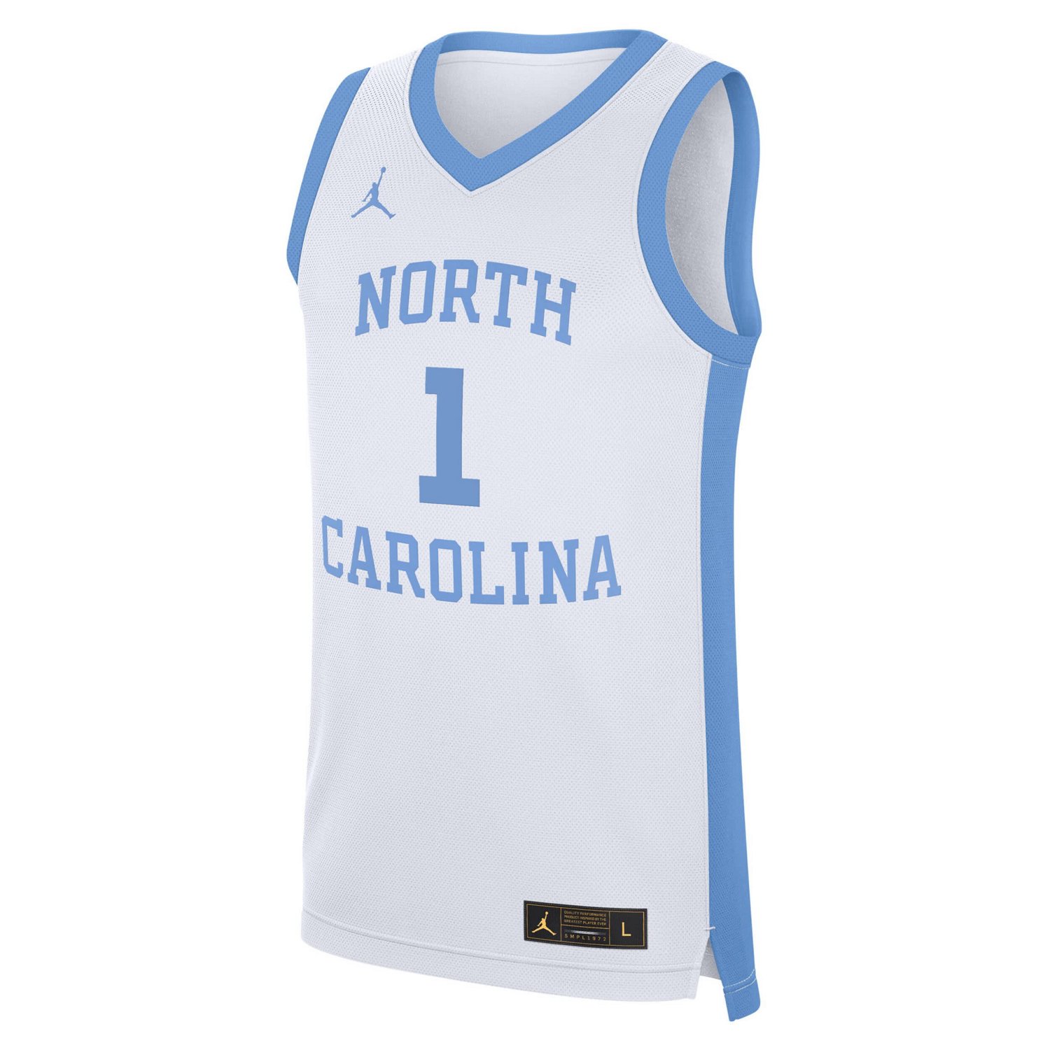 Jordan Brand 1 North Carolina Tar Heels Alternate Replica Jersey - view number 2