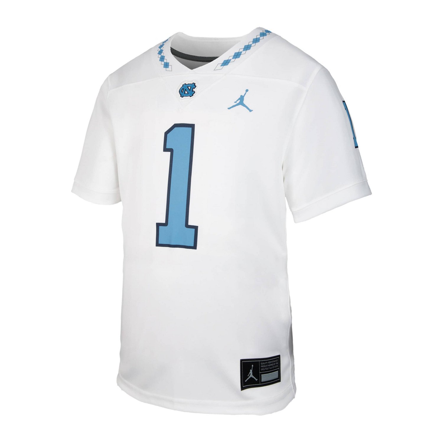 Jordan Brand 1 North Carolina Tar Heels Untouchable Replica Game Jersey - view number 2