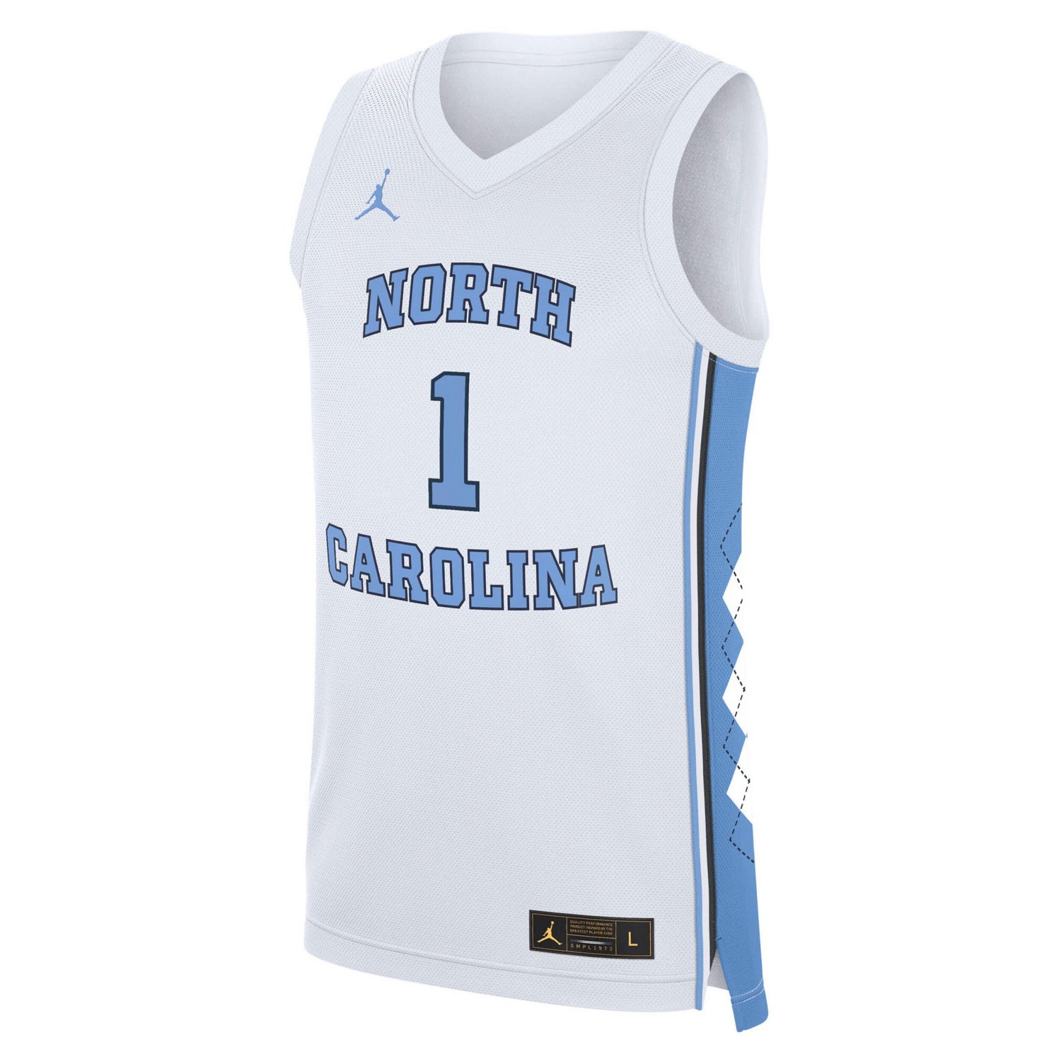 Jordan Brand North Carolina Tar Heels Home Replica Basketball Jersey - view number 2