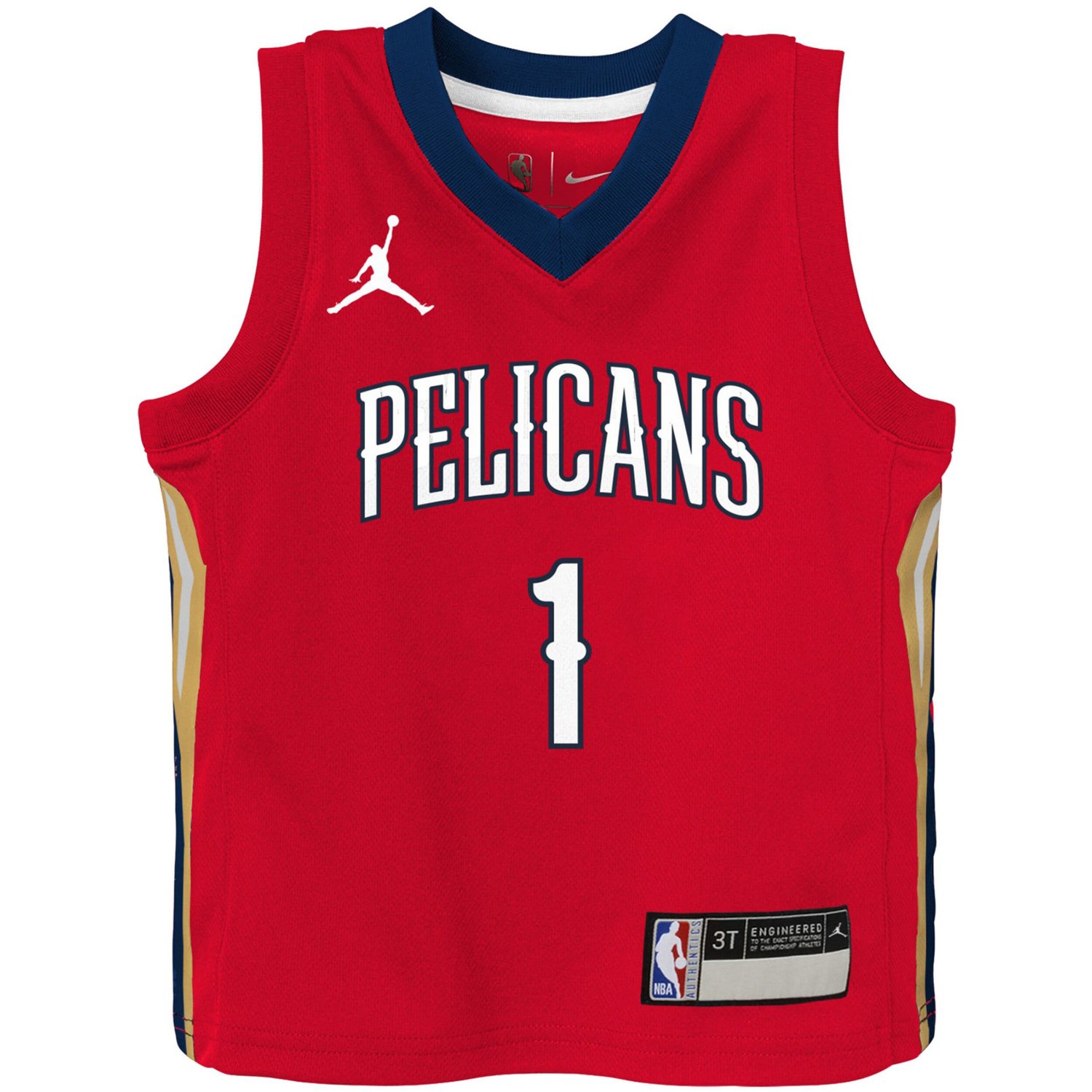 Jordan Brand Zion Williamson New Orleans Pelicans 2020/21 Jersey - Statement Edition                                             - view number 2