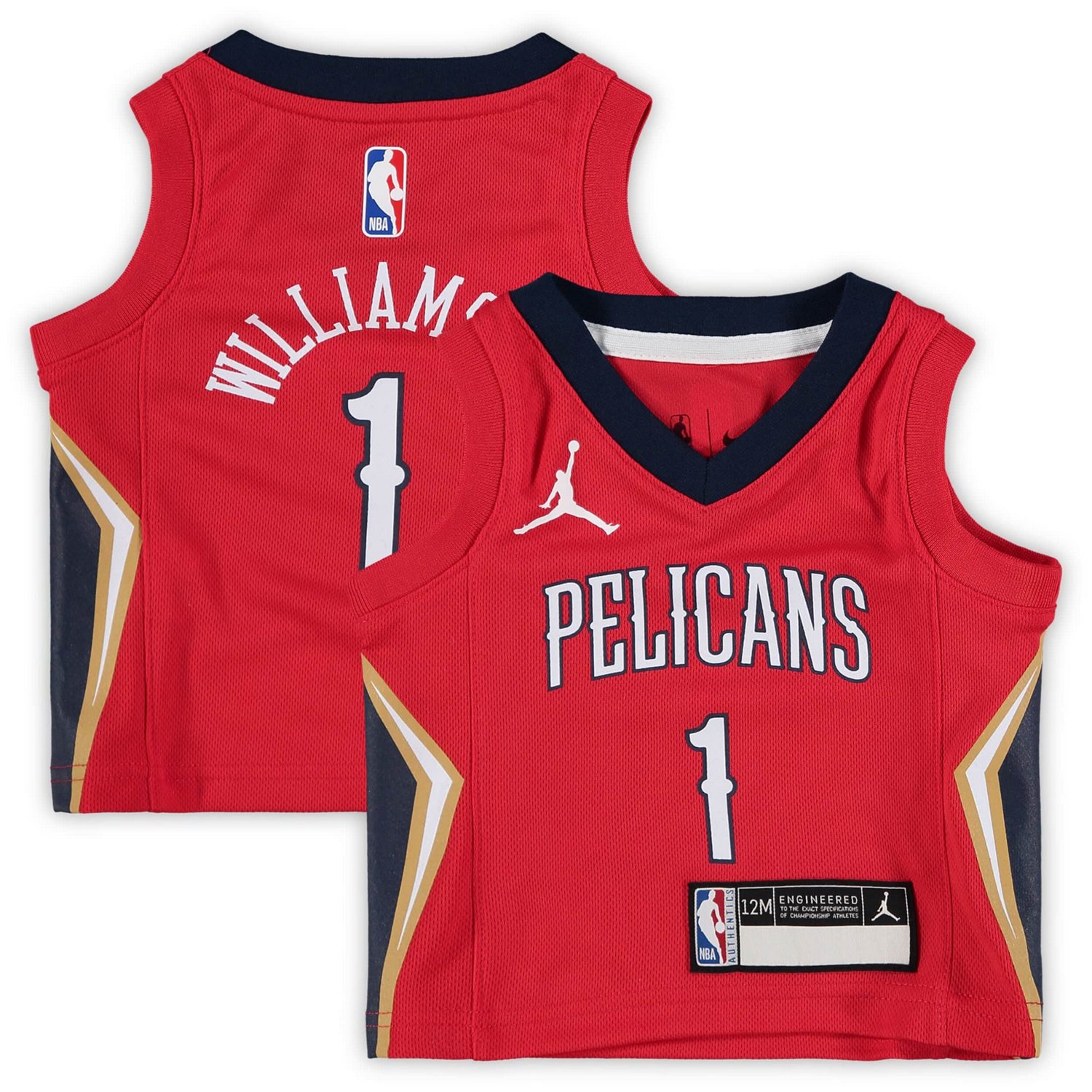 Jordan Brand Zion Williamson New Orleans Pelicans 2020/21 Jersey - Statement Edition                                             - view number 1